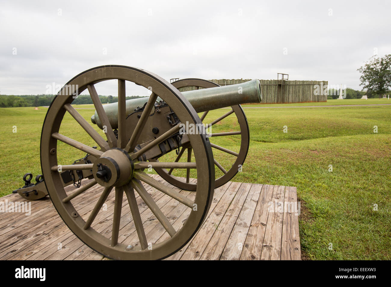 Andersonville National Historic Site home all'ex campo confederato Sumter campo di prigionia dove 45.000 Unione prigionieri sono stati detenuti Maggio 6, 2013 in Andersonville, Georgia. Foto Stock