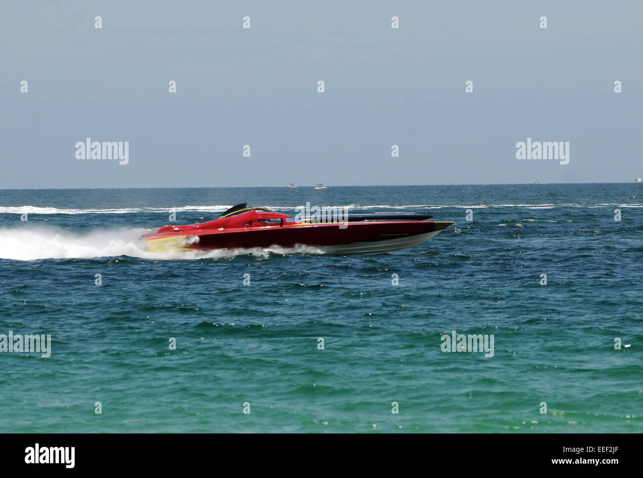 Motoscafi movimento veloce in offshore gara marino Foto Stock