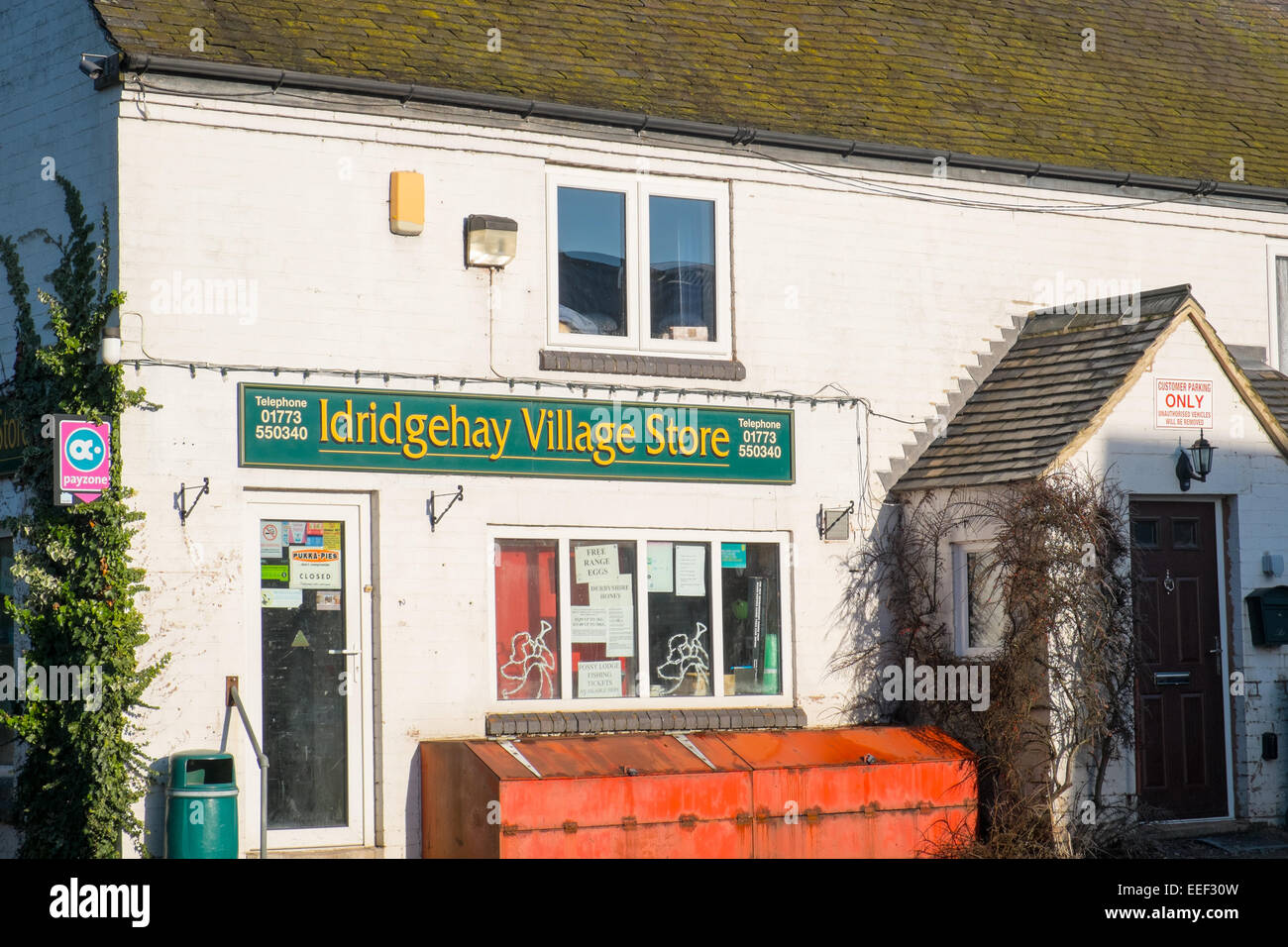 Villaggio Idridgehay negozio locale store , Derbyshire,Inghilterra Foto Stock