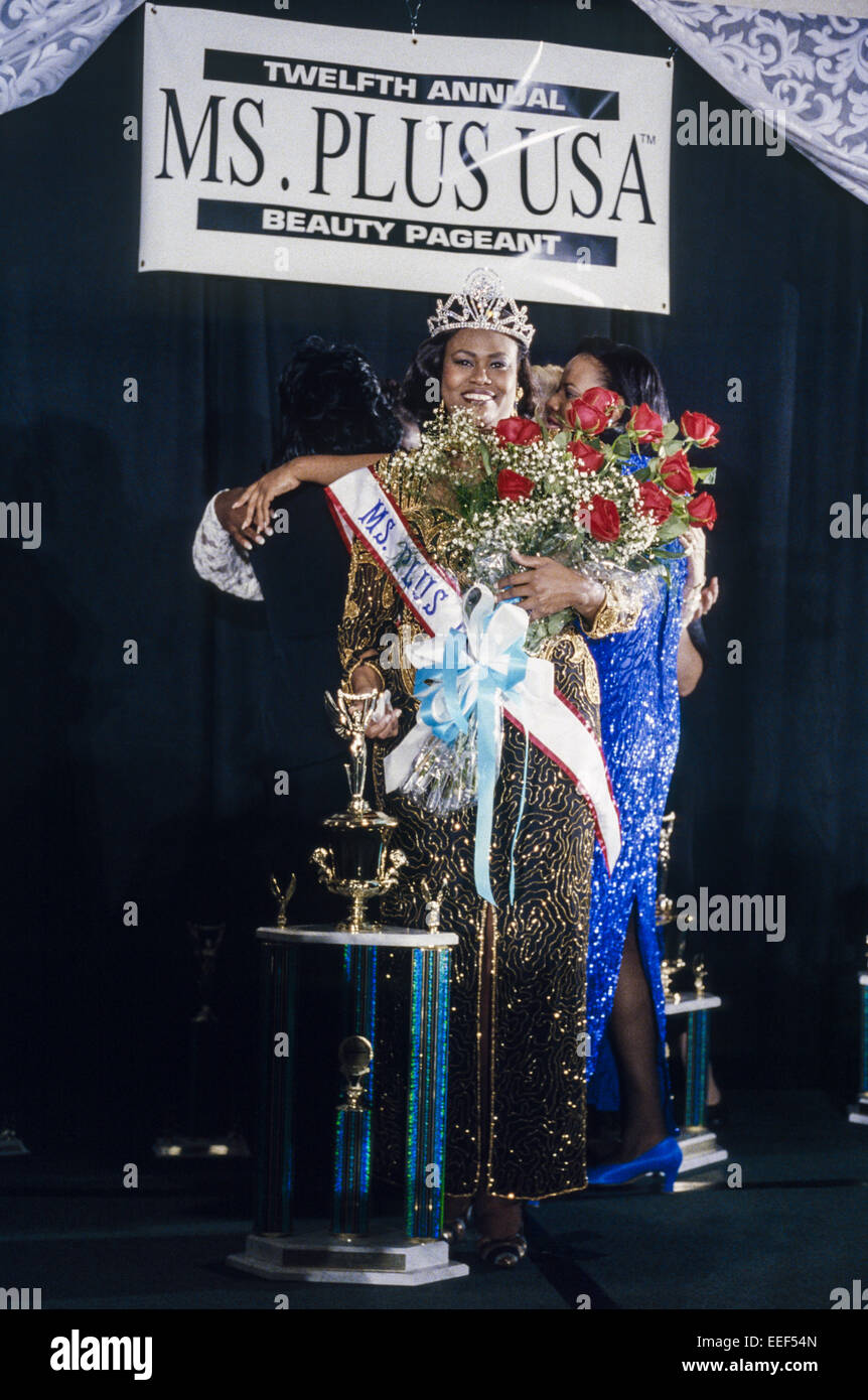 CHICAGO, IL - 2 settembre: Miss Plus USA concorso di bellezza per grandi donne tenutasi a Chicago, Illinois, il 2 settembre 1996. Foto Stock