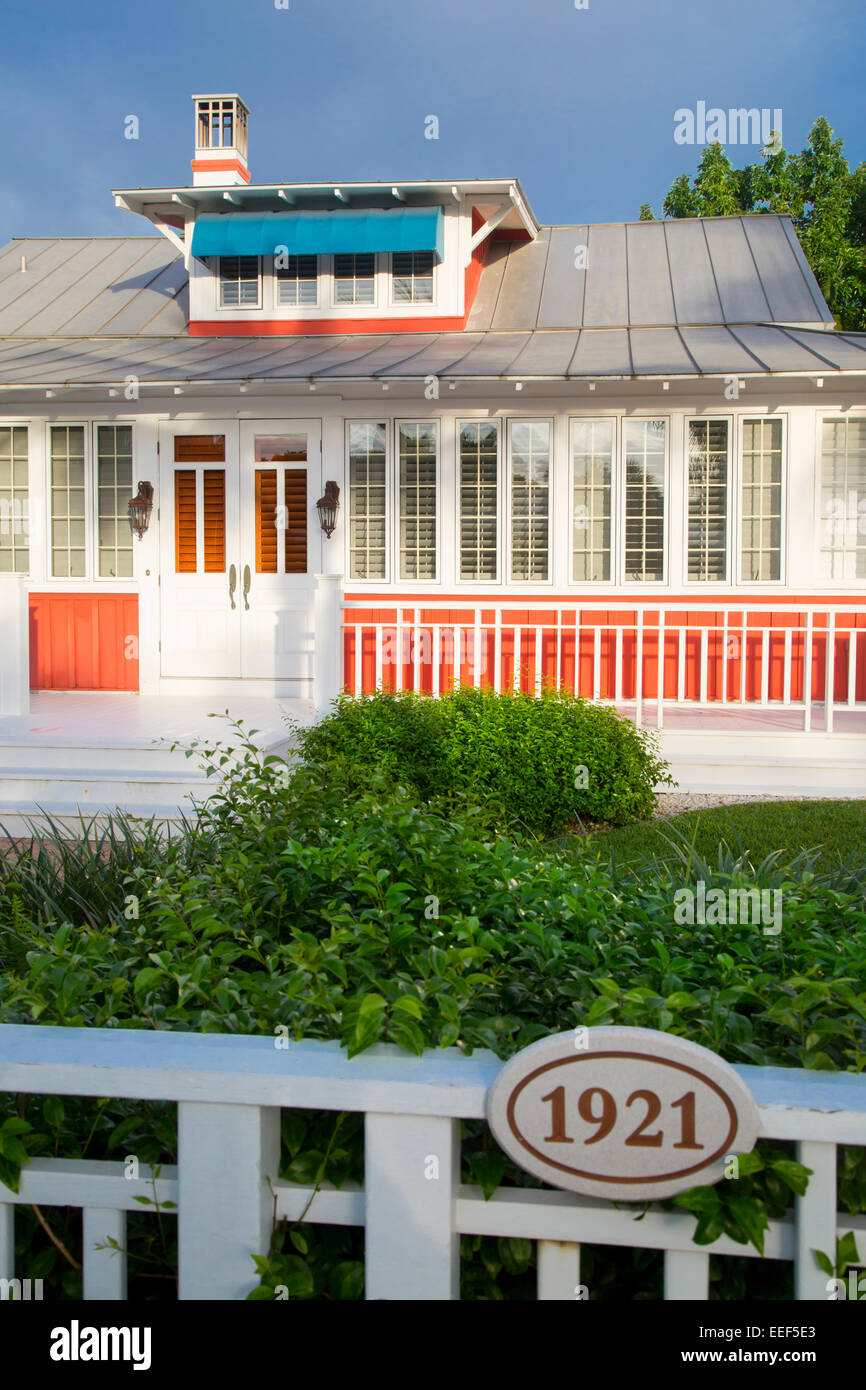 Storico delle ossa " Cottage " b. 1921, Naples, Florida, Stati Uniti d'America Foto Stock