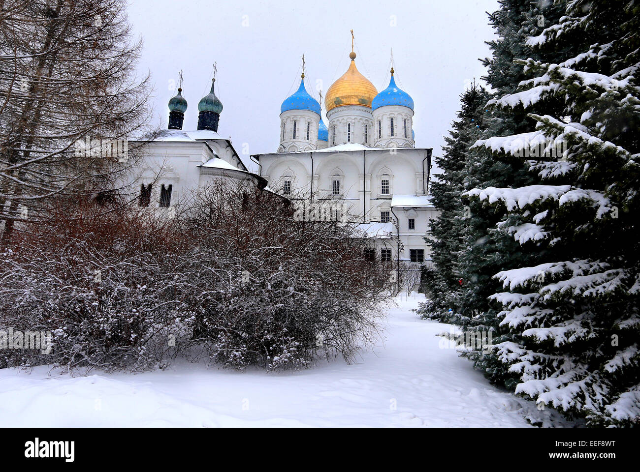 Salvatore Trasfigurazione cattedrale nel monastero Novospassky a Mosca Foto Stock