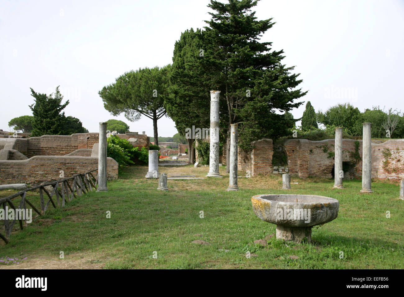 Italien, Ostia Antica nahe Rom, Lazio, Ruinen, Ausgrabungen, Sehenswuerdigkeit Foto Stock