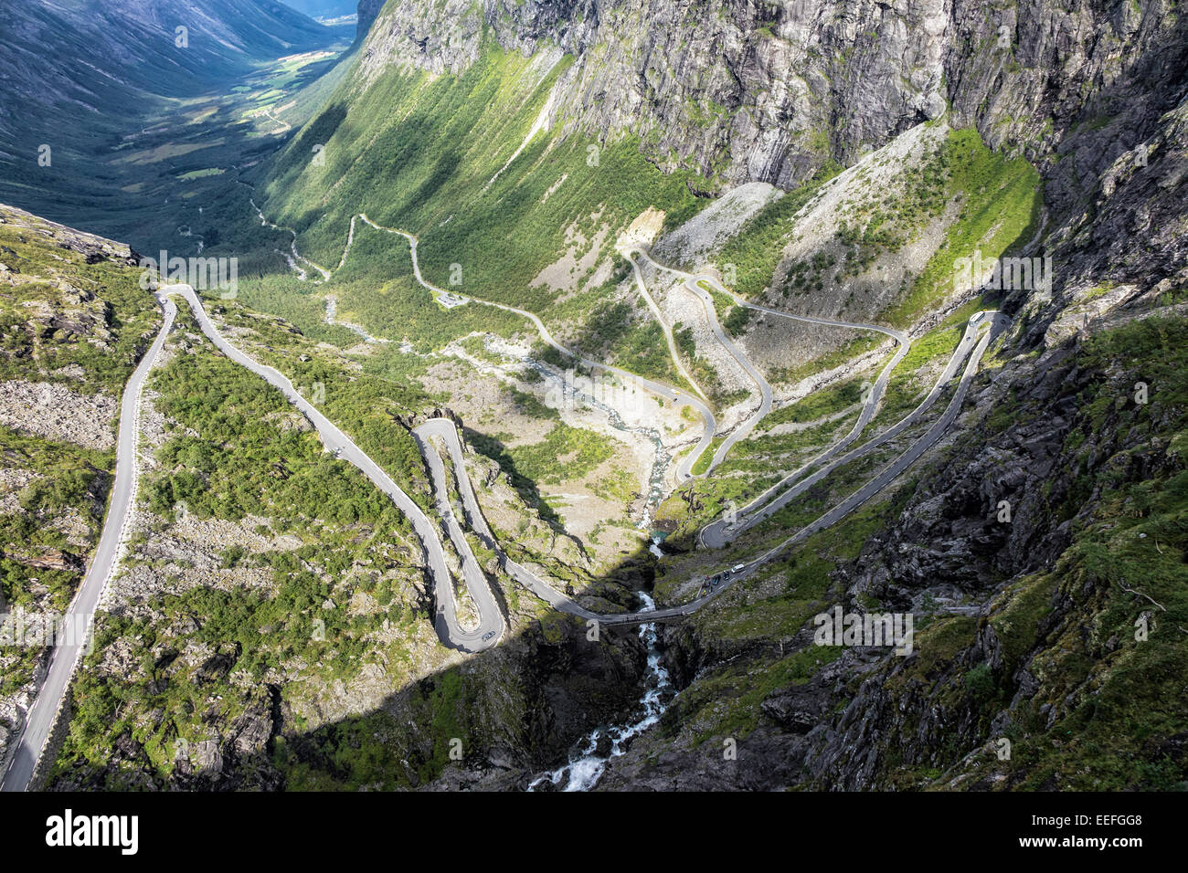 Trollstigen in Norvegia Foto Stock