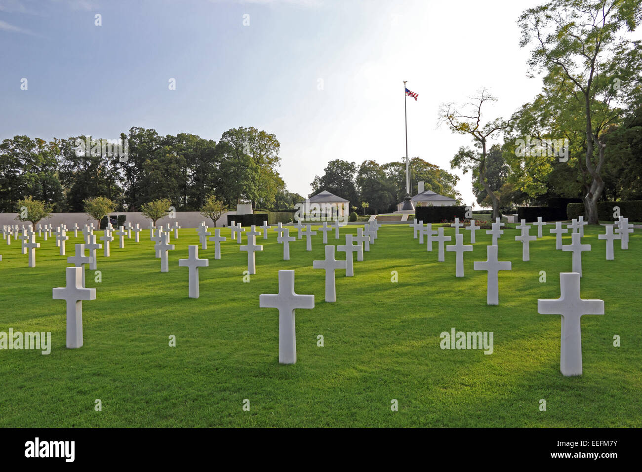 American Cimitero di Guerra, Cambridge, Inghilterra Foto Stock