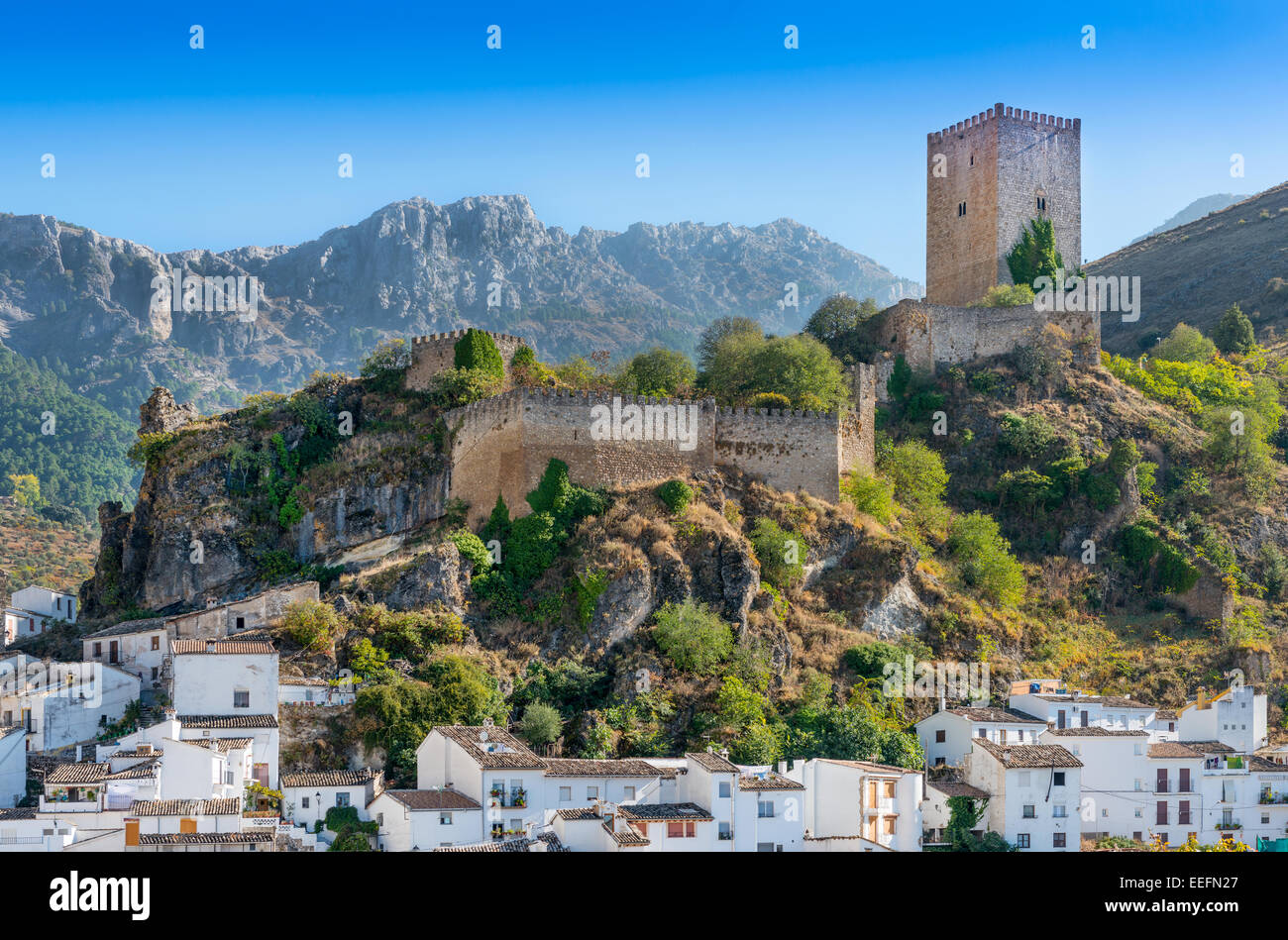 Vista del villaggio di Cazorla Jaen Provincia Andalusia Spagna Foto Stock