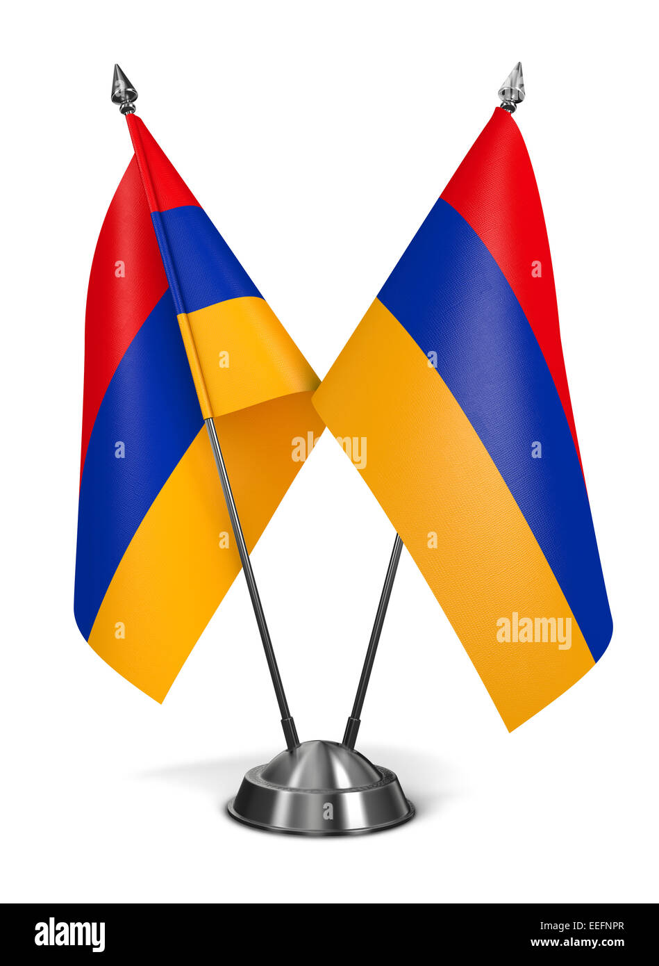 Armenia - Bandiere in miniatura. Foto Stock