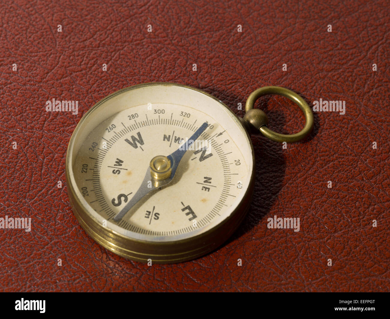 Vintage bussola di ottone Foto Stock