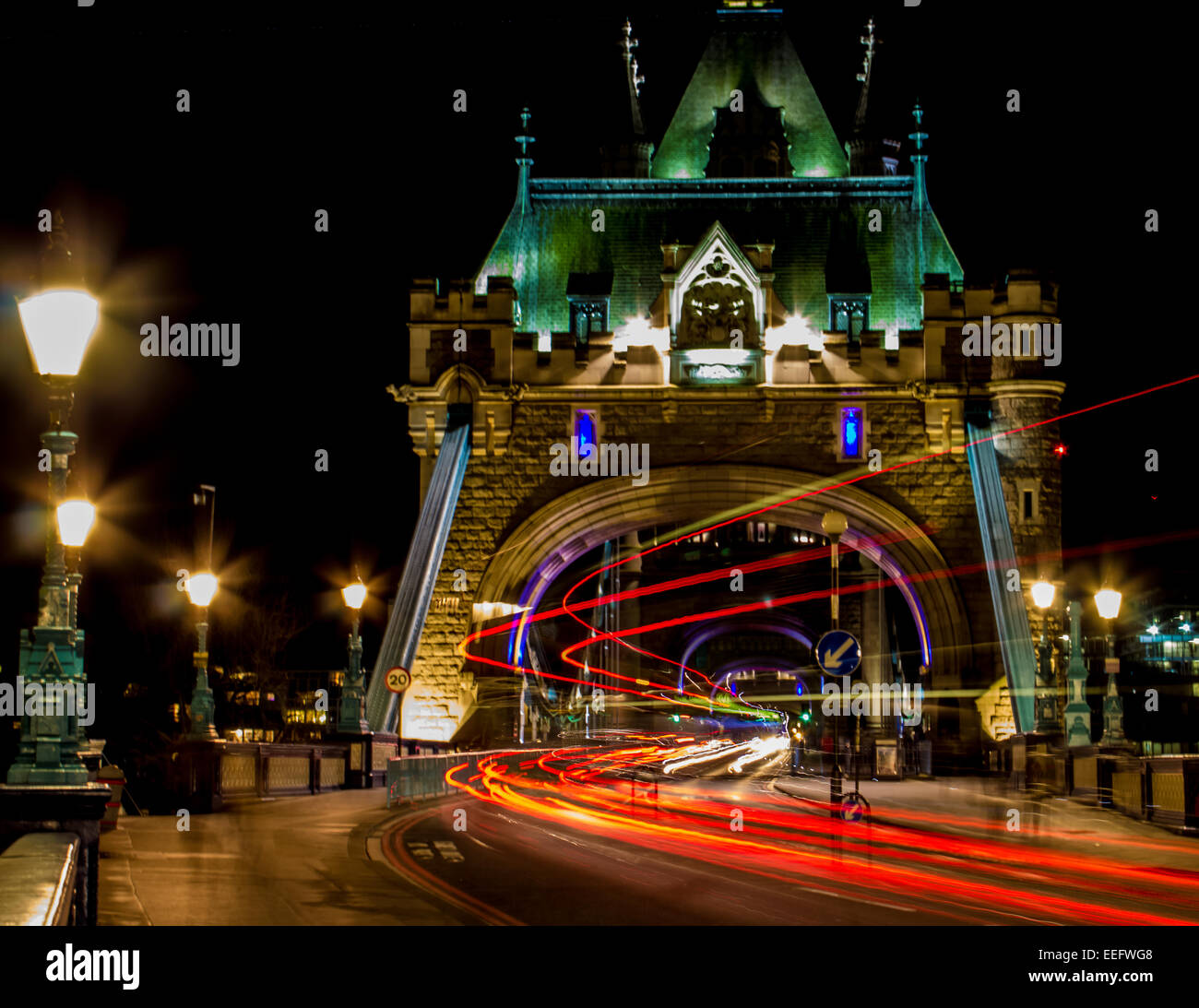 Il Tower Bridge di Londra Foto Stock