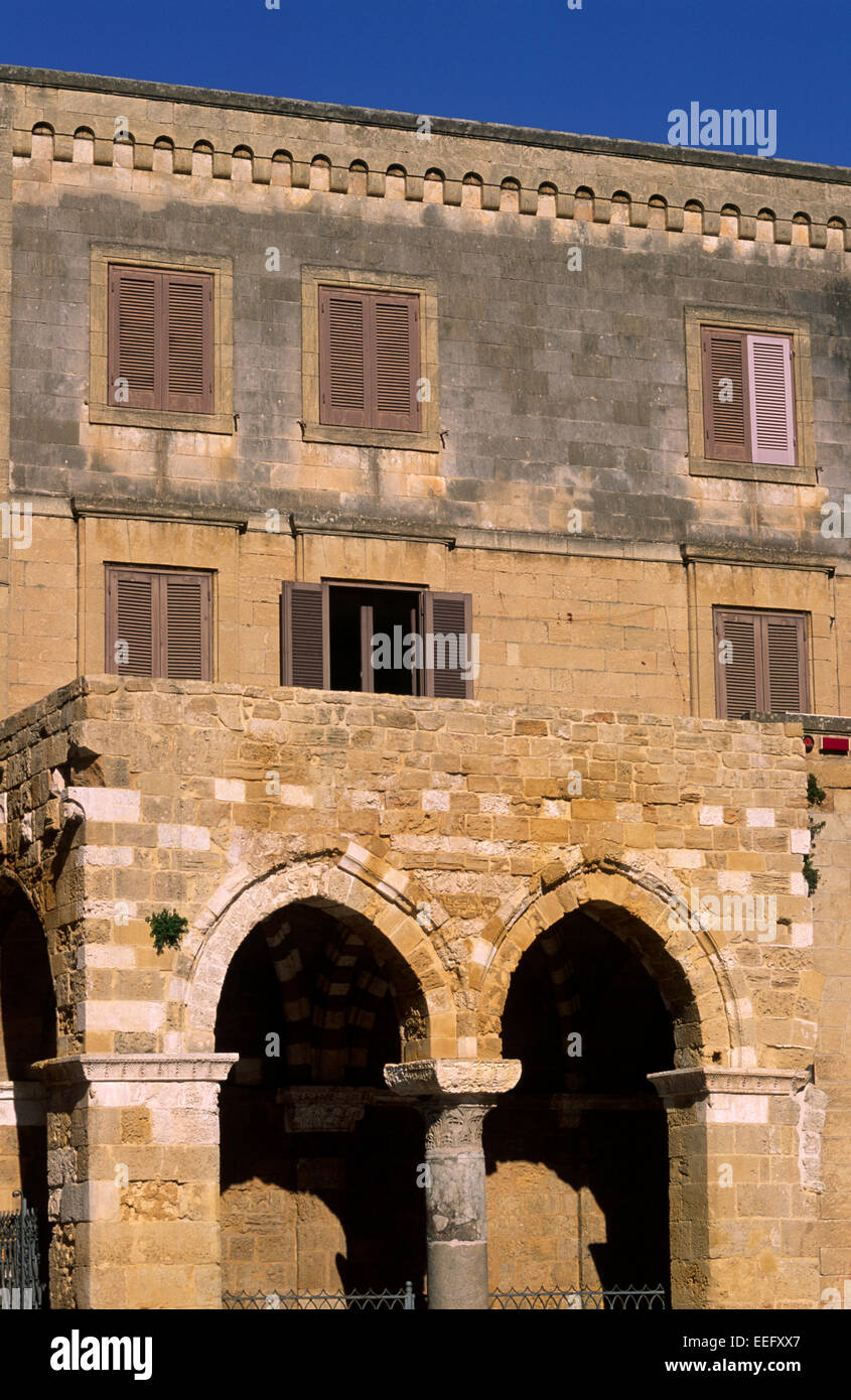 Italia, Puglia, Brindisi, Galleria dei Cavalieri Templari, museo archeologico Francesco Ribezzo Foto Stock