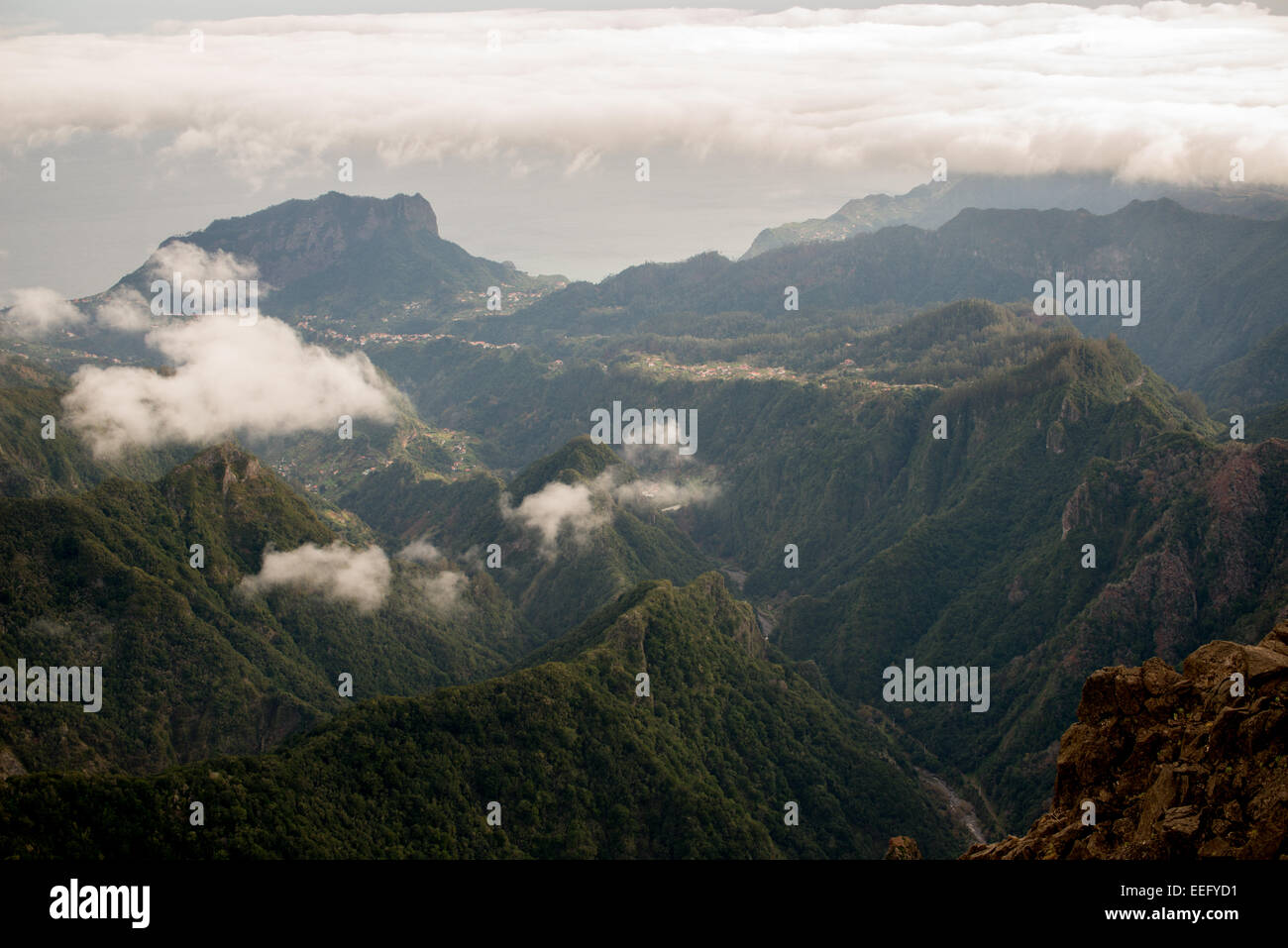 Al di sopra delle nuvole Foto Stock