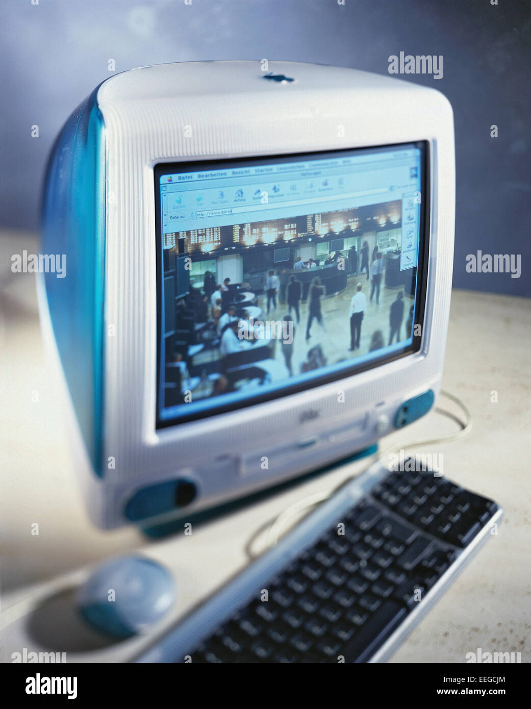 Amburgo, Germania, editing su un computer Foto Stock