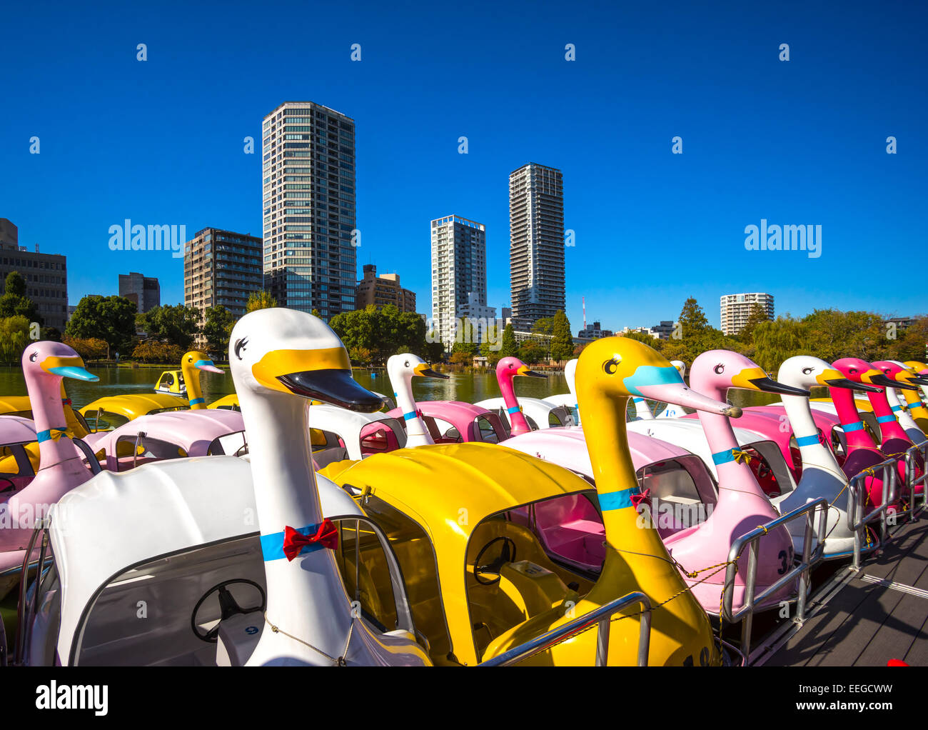 Vista del Parco di Ueno, Tokyo, Giappone. Foto Stock