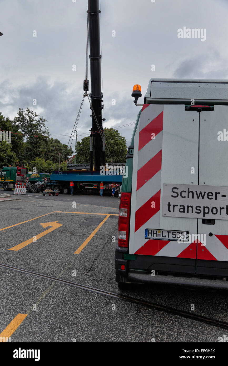 Berlino, Germania, Einhub un ponte ferroviario Foto Stock