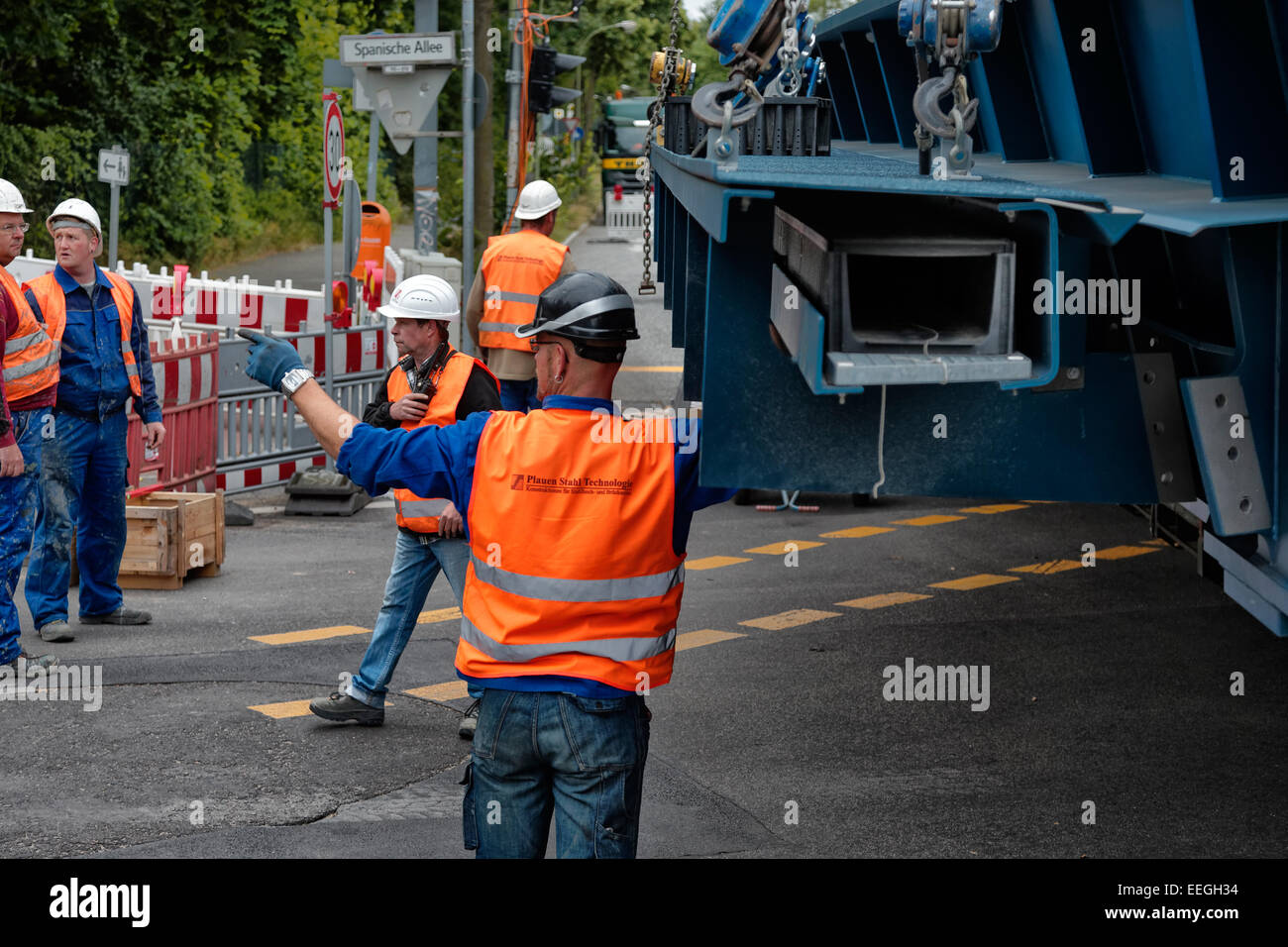 Berlino, Germania, Einhub un ponte ferroviario Foto Stock
