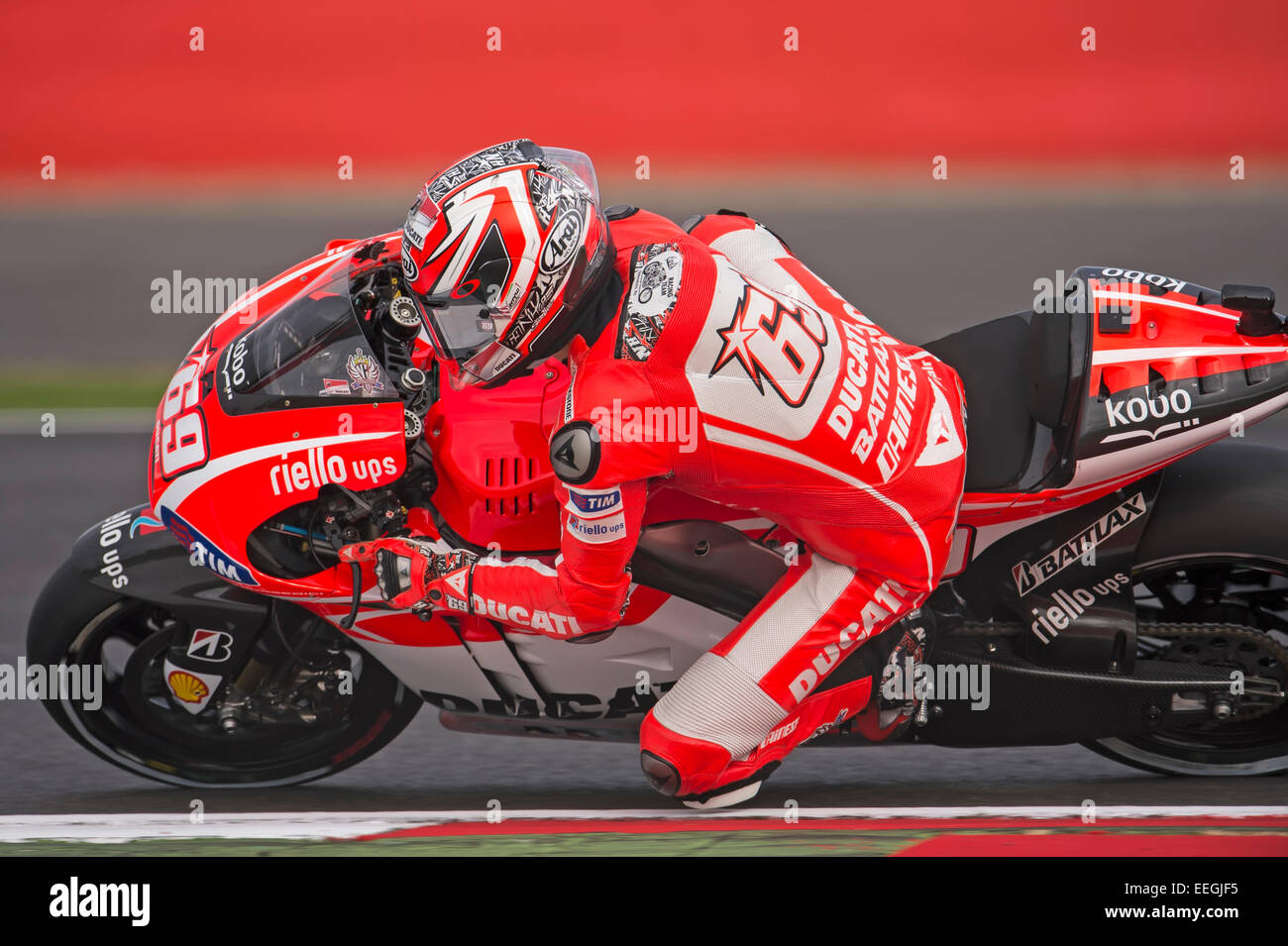 Nicky Hayden, 69, Ducati, 2013 Foto stock - Alamy