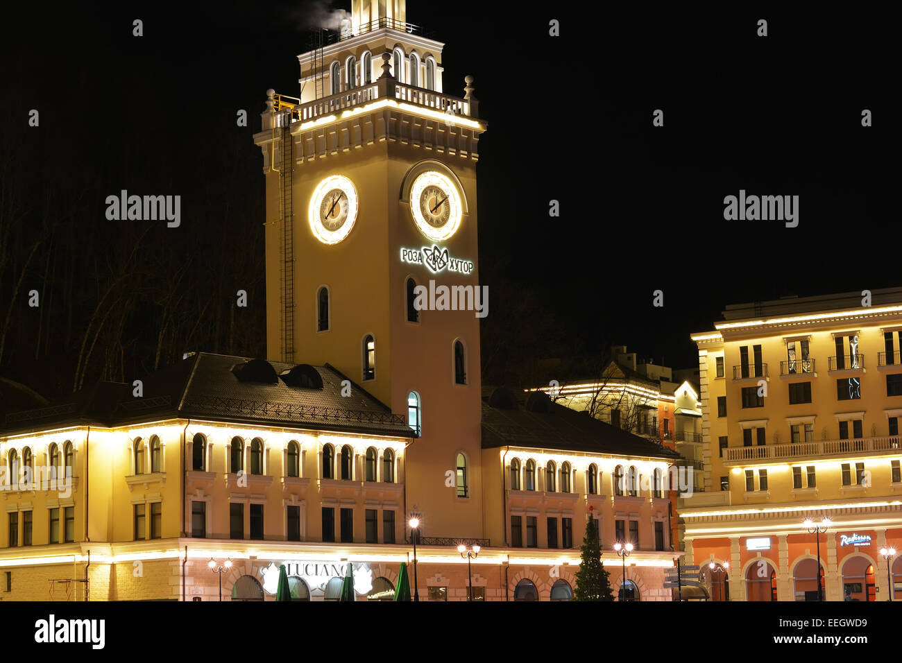 Sochi Rosa Khutor Krasnaya Polyana Foto Stock