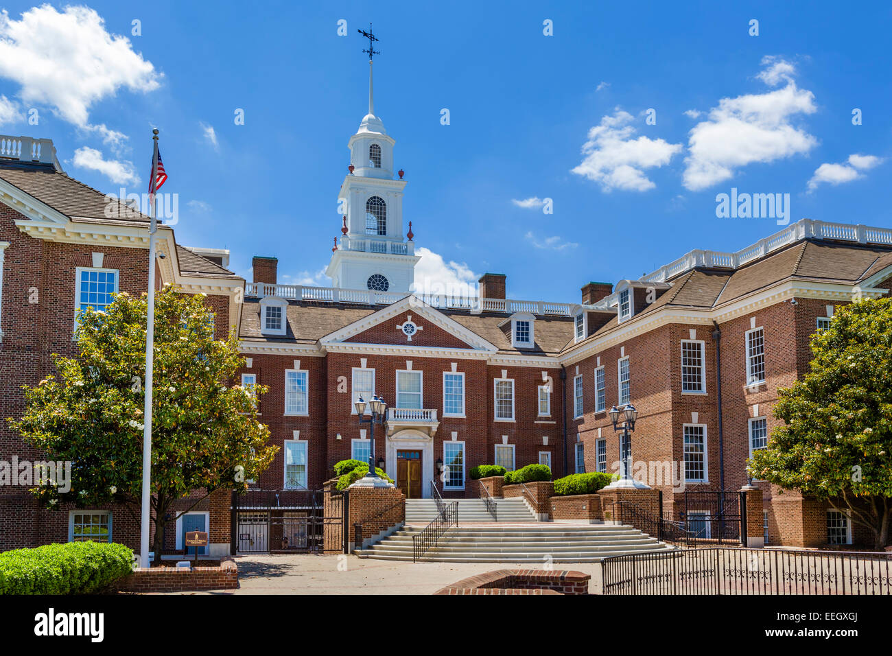 Il Delaware Hall legislativa (State Capitol), Dover, DELAWARE, STATI UNITI D'AMERICA Foto Stock