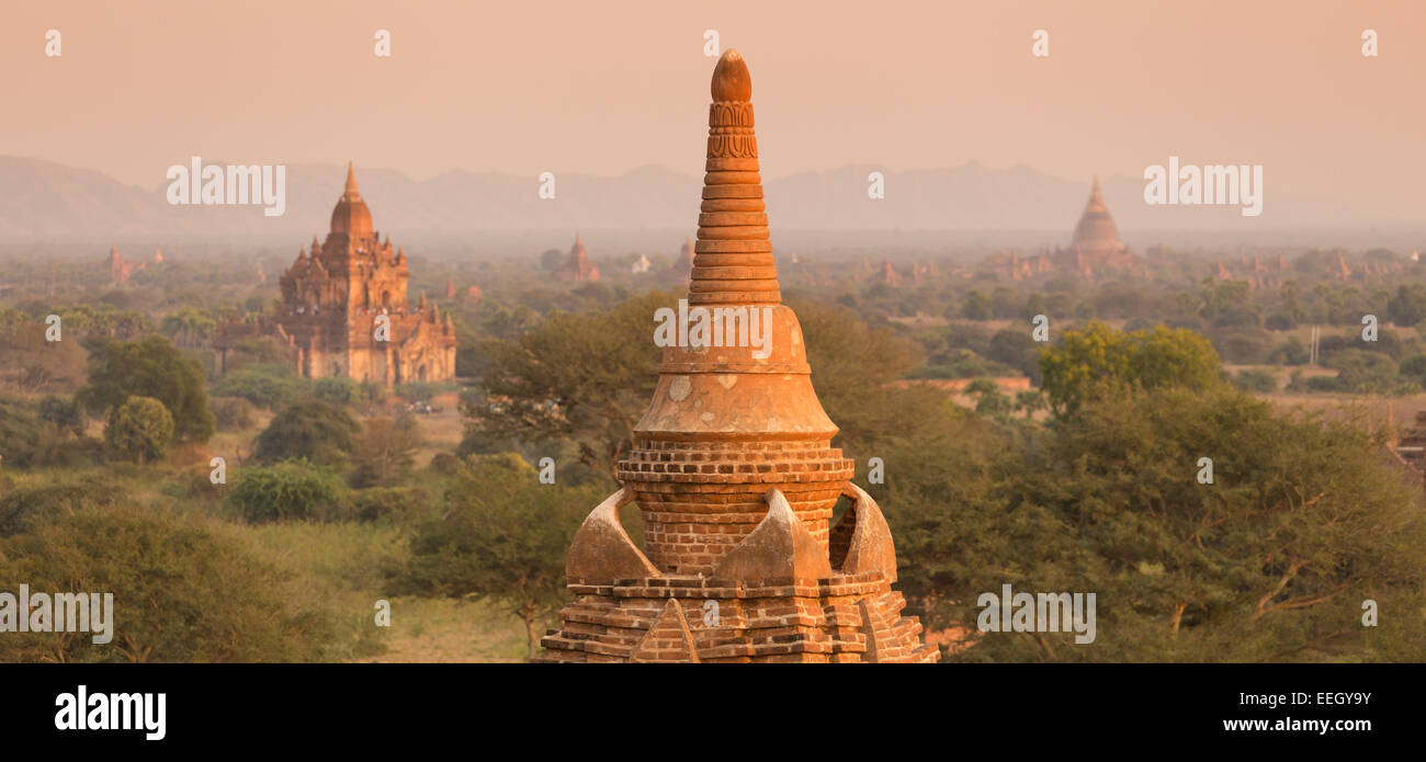Tamples di Bagan, birmania, myanmar, Asia. Foto Stock