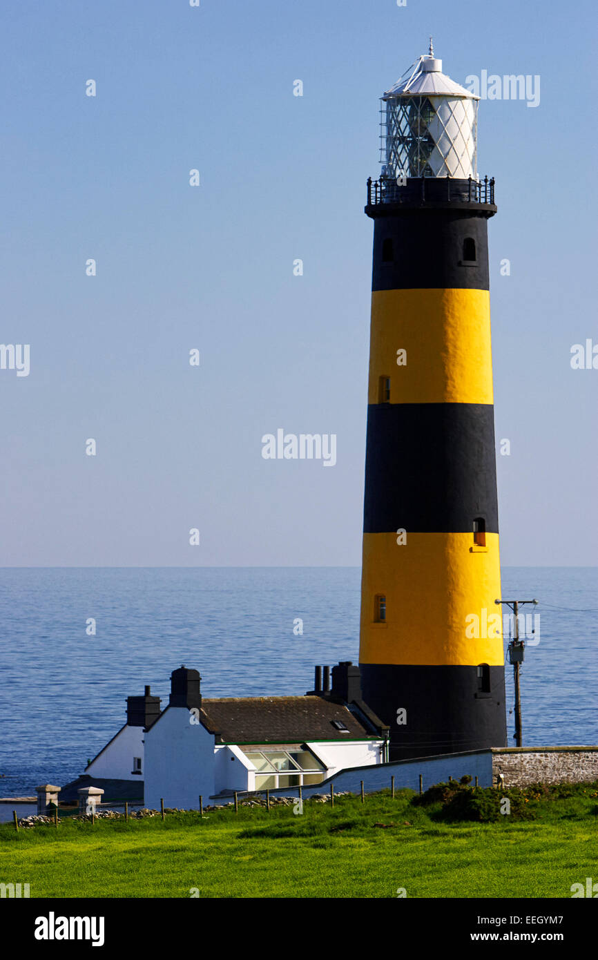St Johns Point lighthouse contea di Down Irlanda del Nord Foto Stock