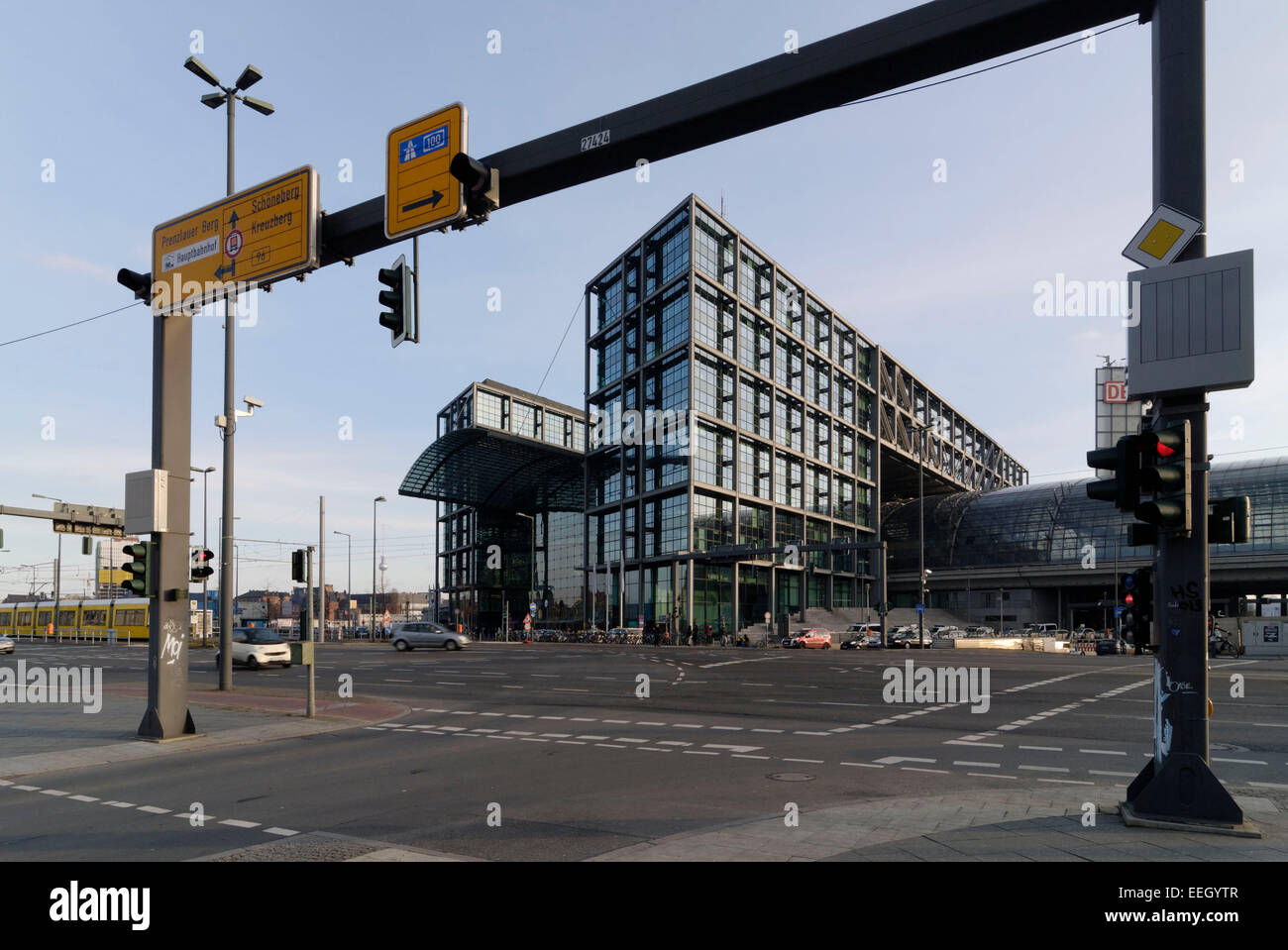 Berlino stazione ferroviaria principale Foto Stock