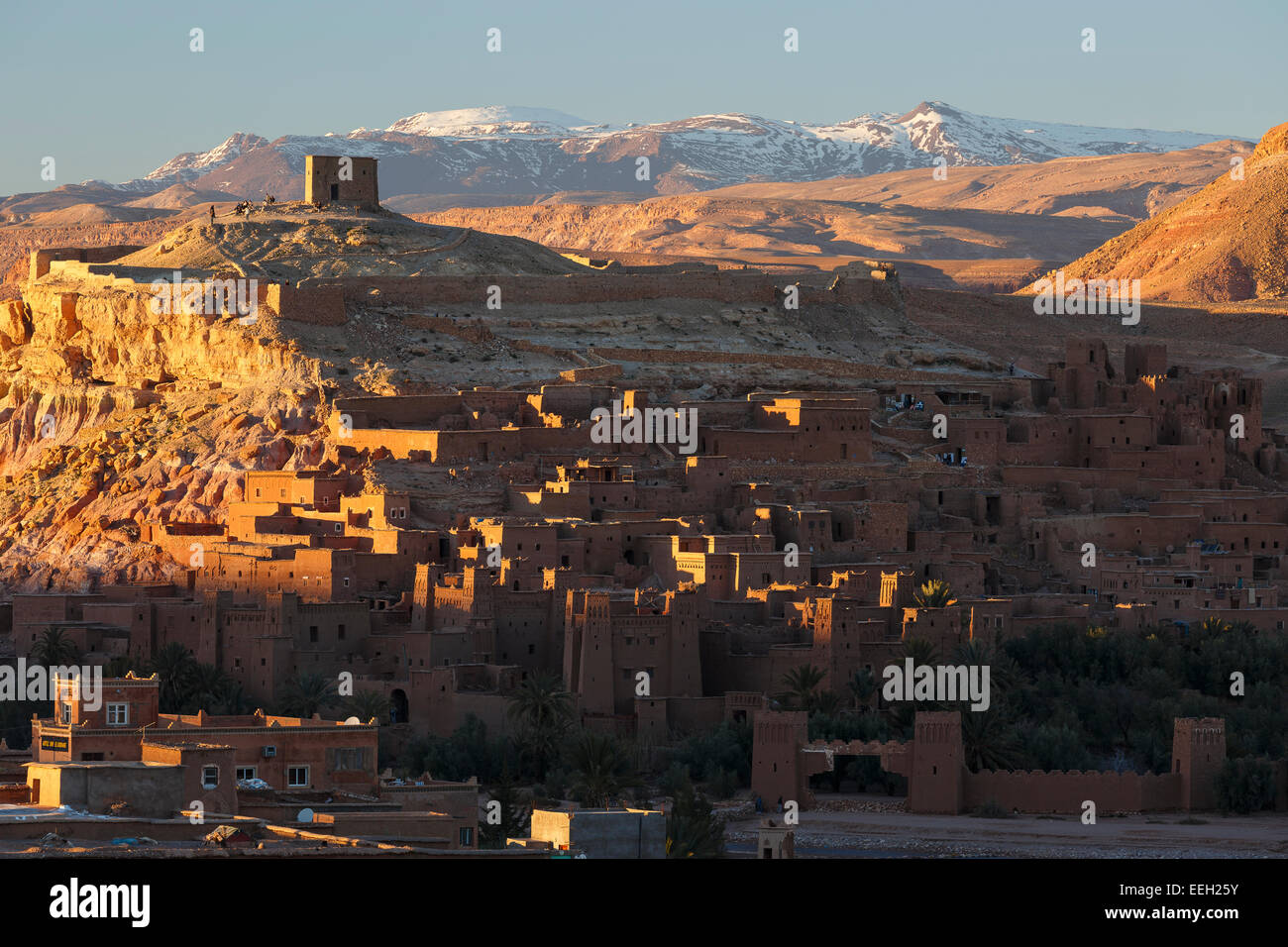 Vista. Ait Ben Haddou. Il Marocco. Il Nord Africa. Africa Foto Stock