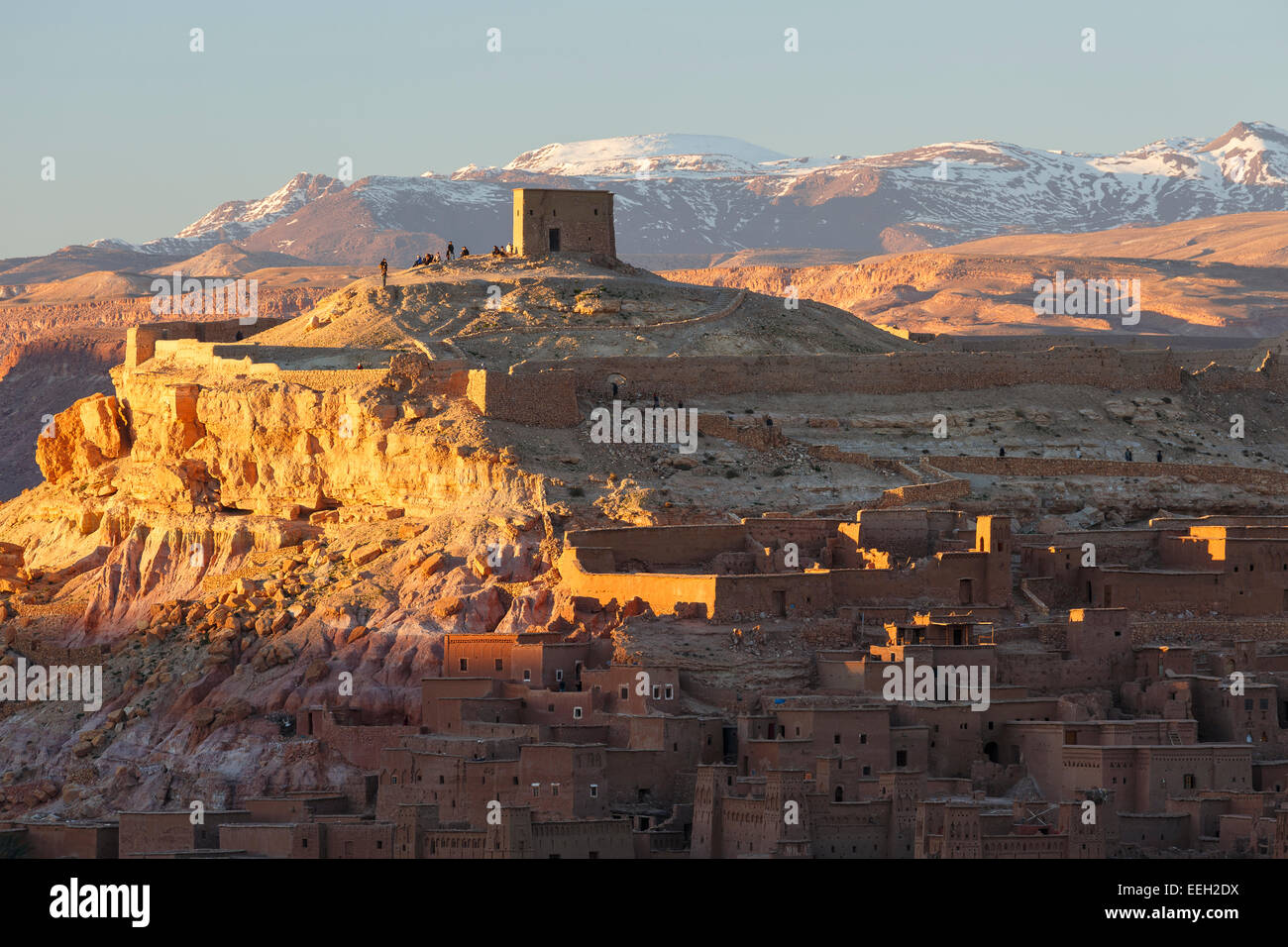 Vista. Ait Ben Haddou. Il Marocco. Il Nord Africa. Africa Foto Stock