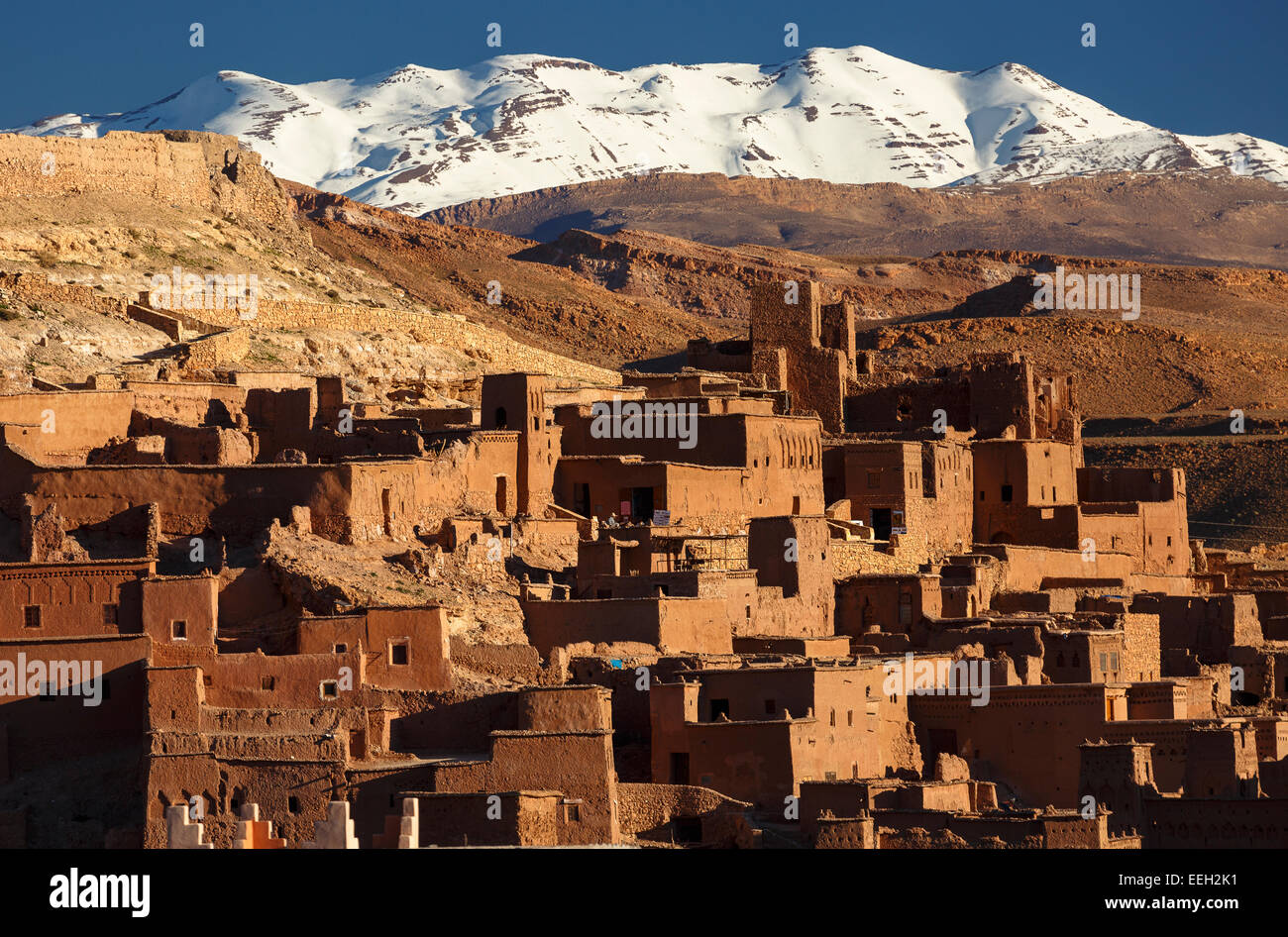 Vista. Ait Ben Haddou. Il Marocco. Il Nord Africa. Africa Foto Stock