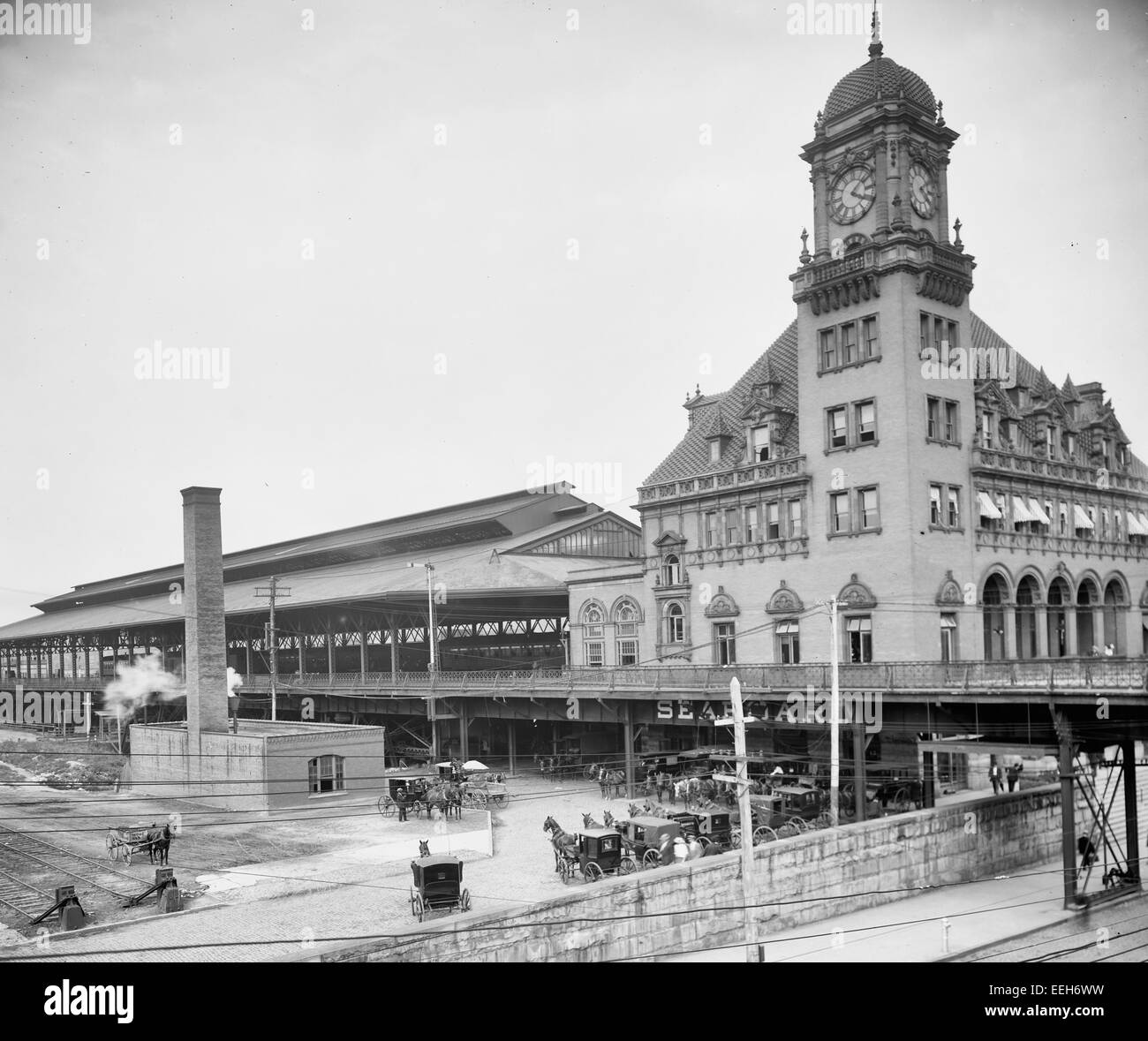 Richmond, Virginia, Main Street Station, circa 1900 Foto Stock