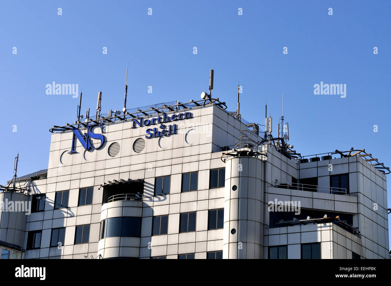 Guscio settentrionale Tower Building 4 Selsdon modo Isle of Dogs, Londra Portland TV Foto Stock