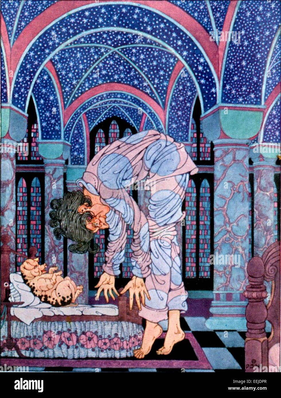 Dugald Stewart Walker è stato un artista scozzese noto per i suoi contributi alla pittura ad acquerello e all'illustrazione architettonica. Le sue opere spesso presentavano scene di paesaggi, architettura e rovine classiche. Foto Stock