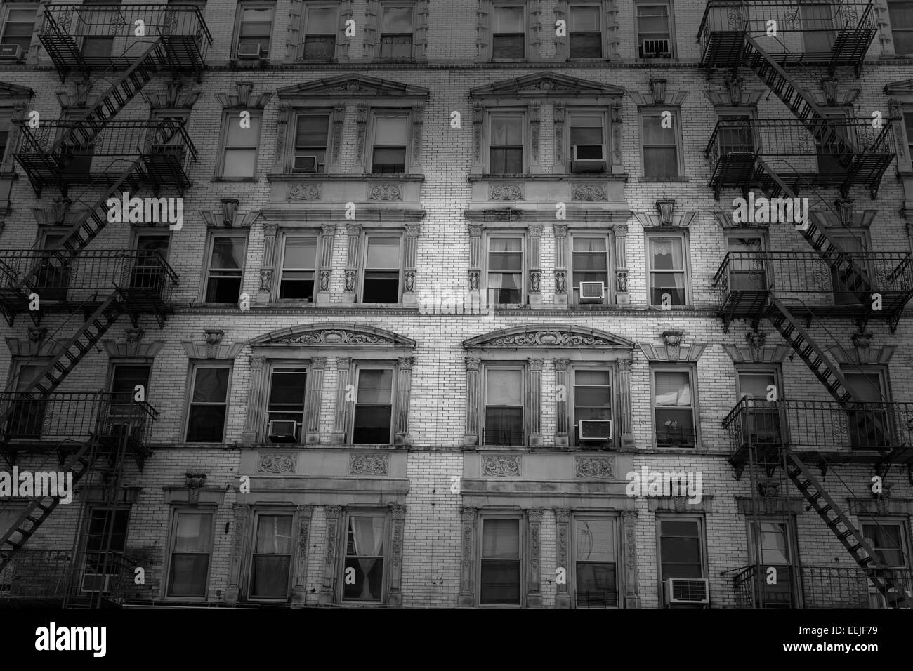Soho facciata degli edifici in Manhattan New York City New York STATI UNITI D'AMERICA Foto Stock