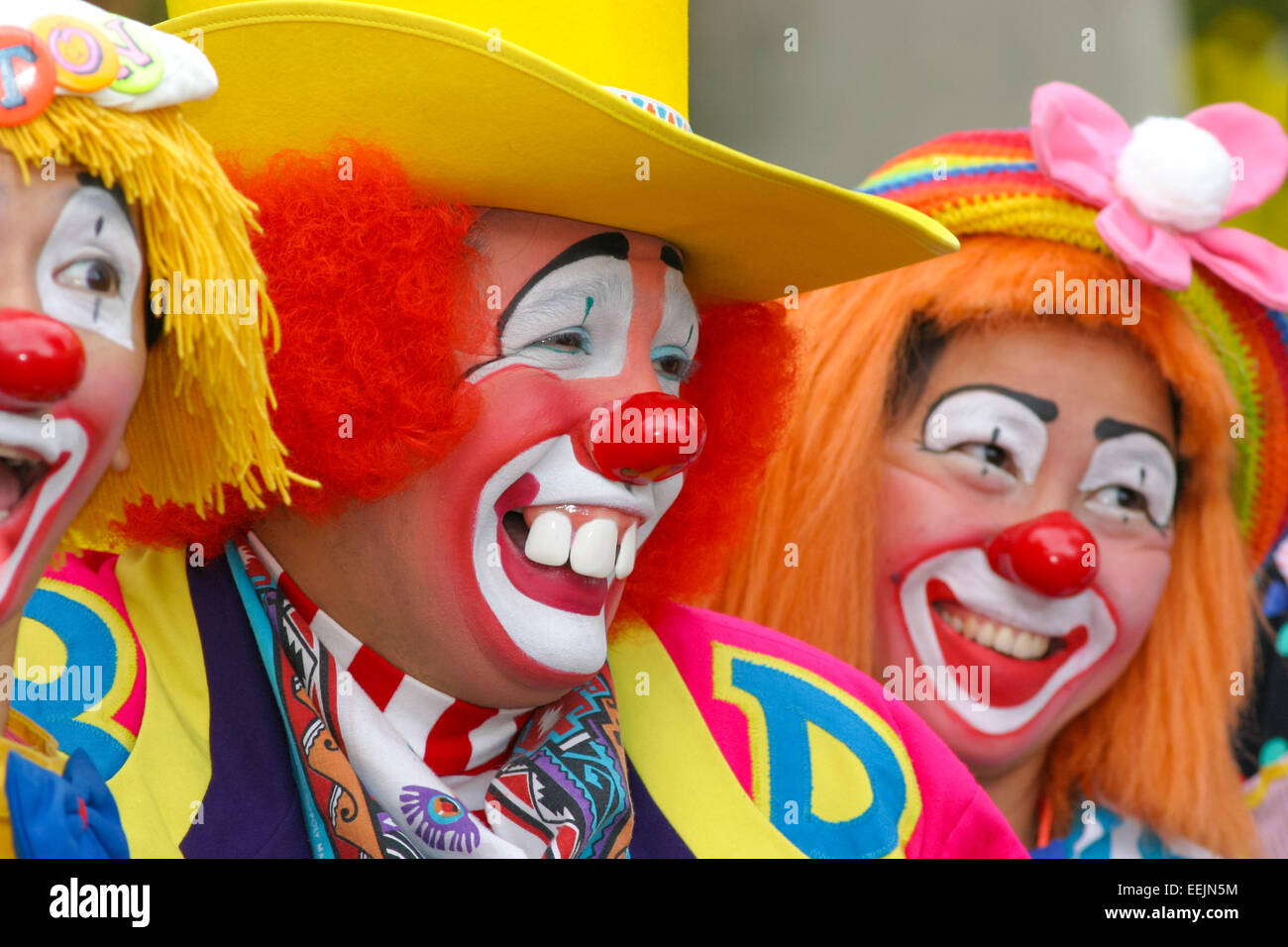 Una risatina di clown da tutto il mondo per il clown annuale convention di Weston Super Mare Foto Stock