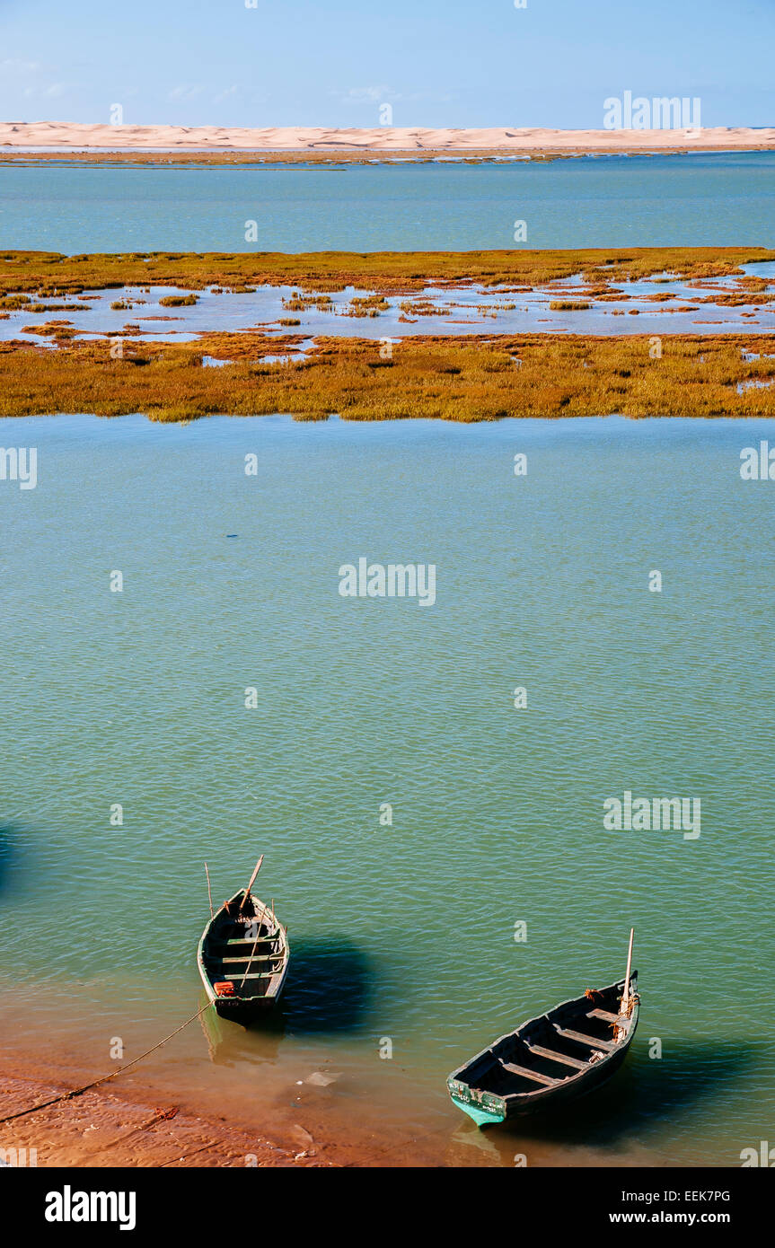 Marsh, Sahara Occidentale e il Marocco. Foto Stock