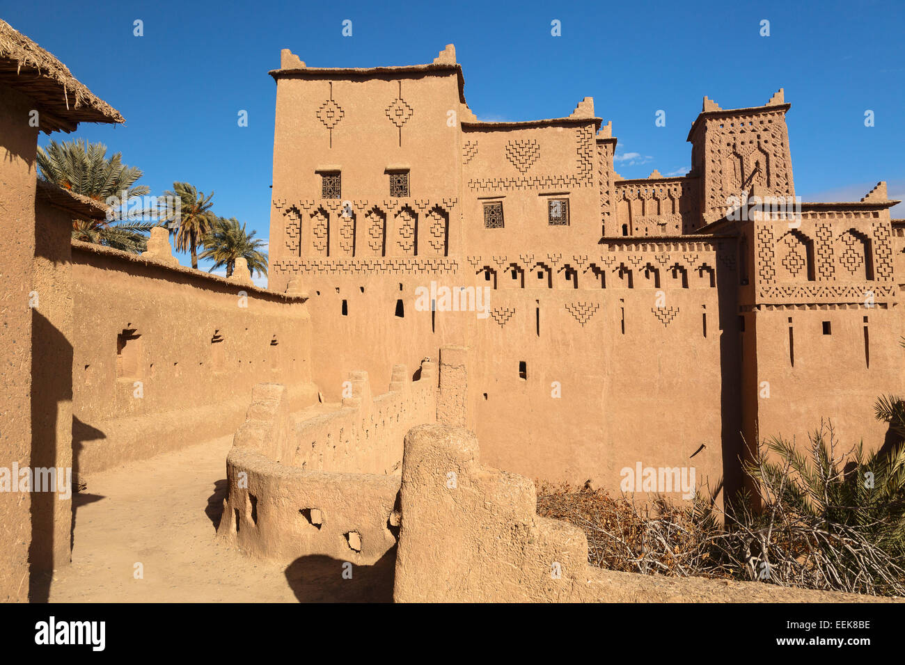 Dettaglio Amerhidil Kasbah. Skoura. Il Marocco. Il Nord Africa. Africa Foto Stock