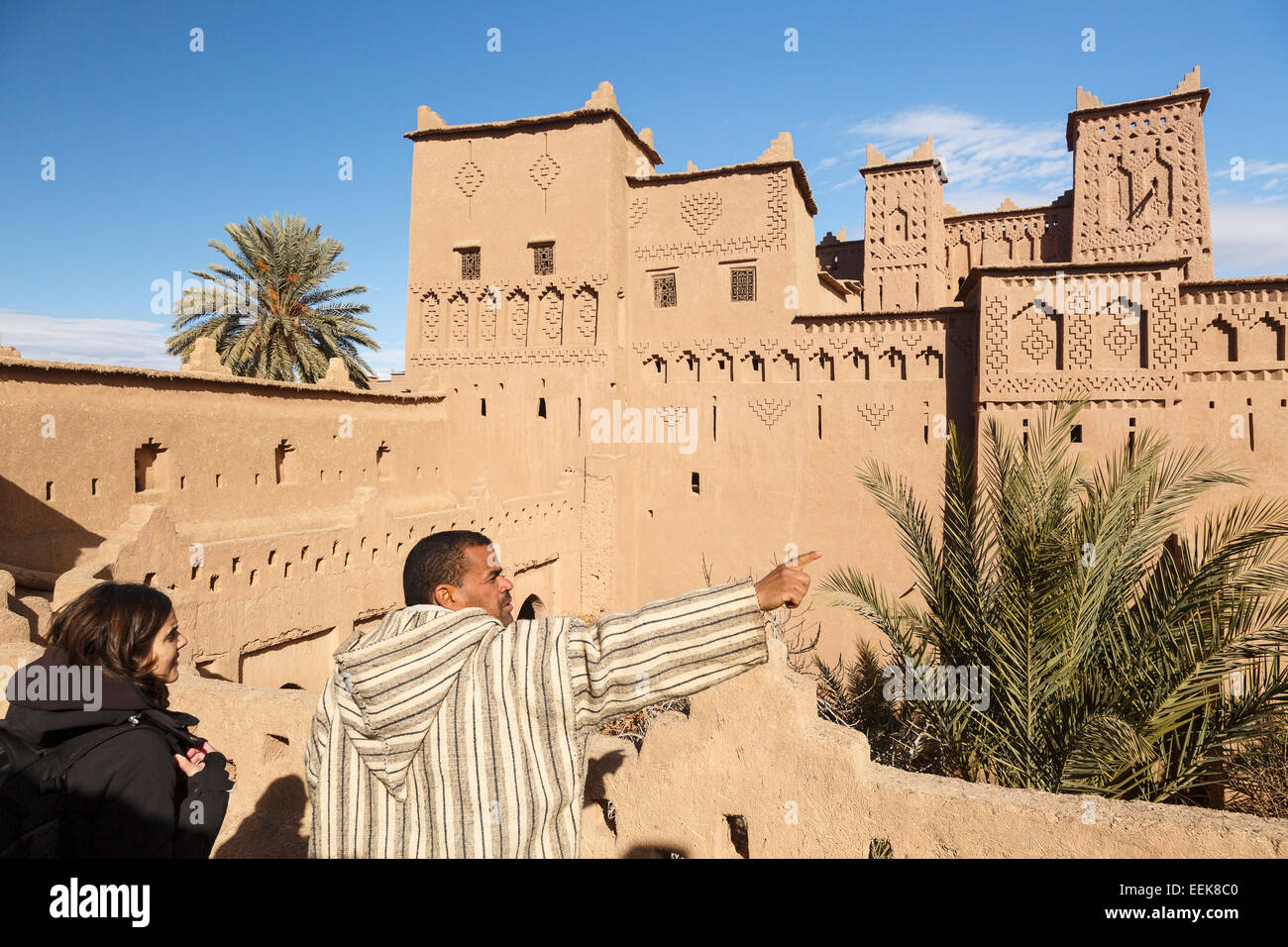 Guida turistica. Kasbah Amerhidil. Skoura. Il Marocco. Il Nord Africa. Africa Foto Stock