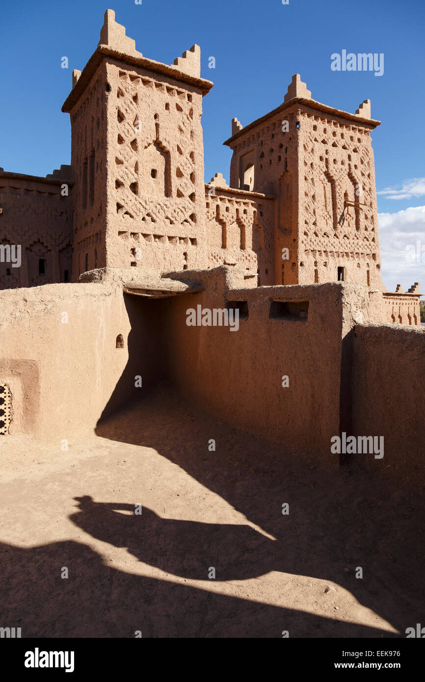 Dettaglio Amerhidil Kasbah. Skoura. Il Marocco. Il Nord Africa. Africa Foto Stock