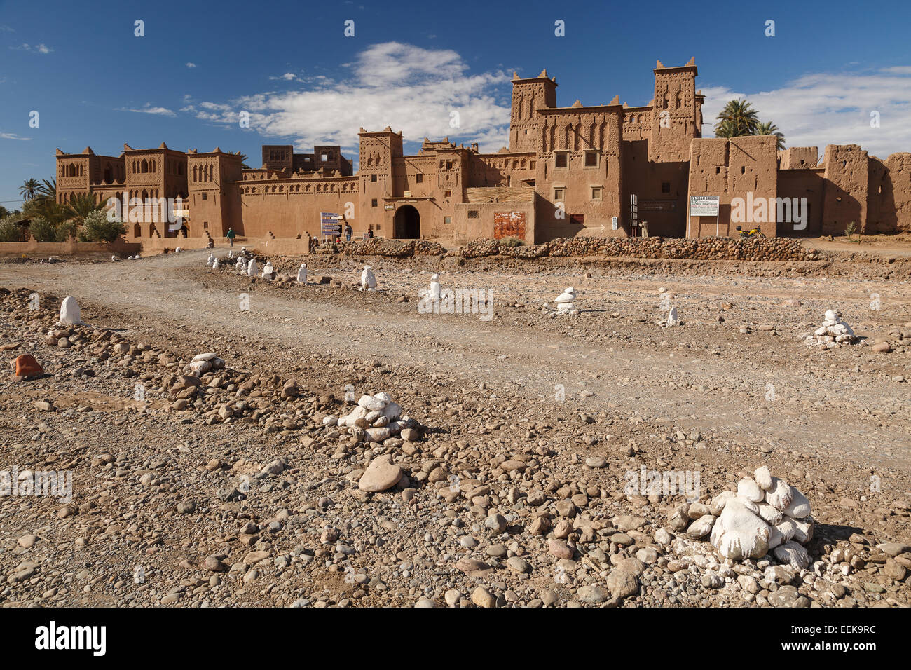 Vista della Kasbah Amerhidil. Skoura. Il Marocco. Il Nord Africa. Africa Foto Stock