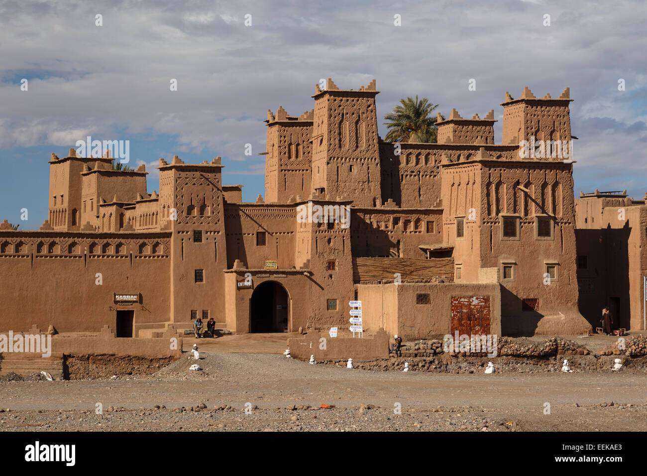 Vista della Kasbah Amerhidil. Skoura. Il Marocco. Il Nord Africa. Africa Foto Stock