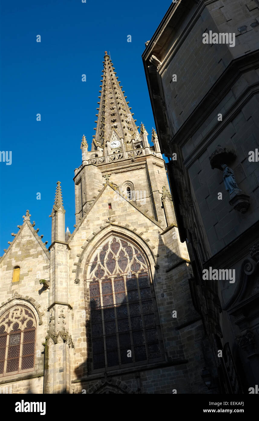 Chiesa di Notre Dame, vitre, Bretagna Francia Foto Stock