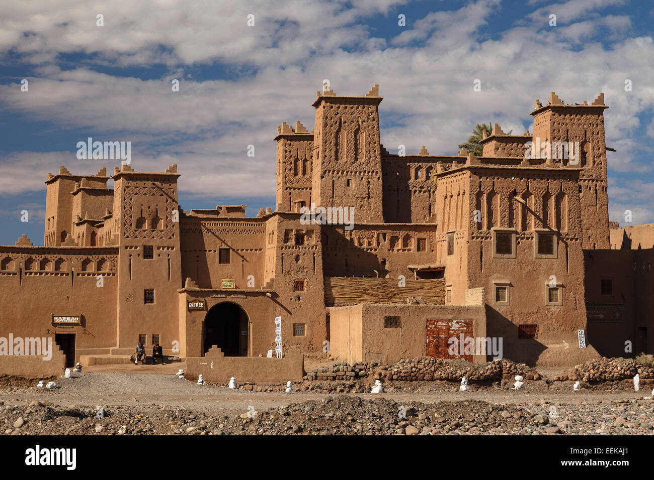 Vista della Kasbah Amerhidil. Skoura. Il Marocco. Il Nord Africa. Africa Foto Stock