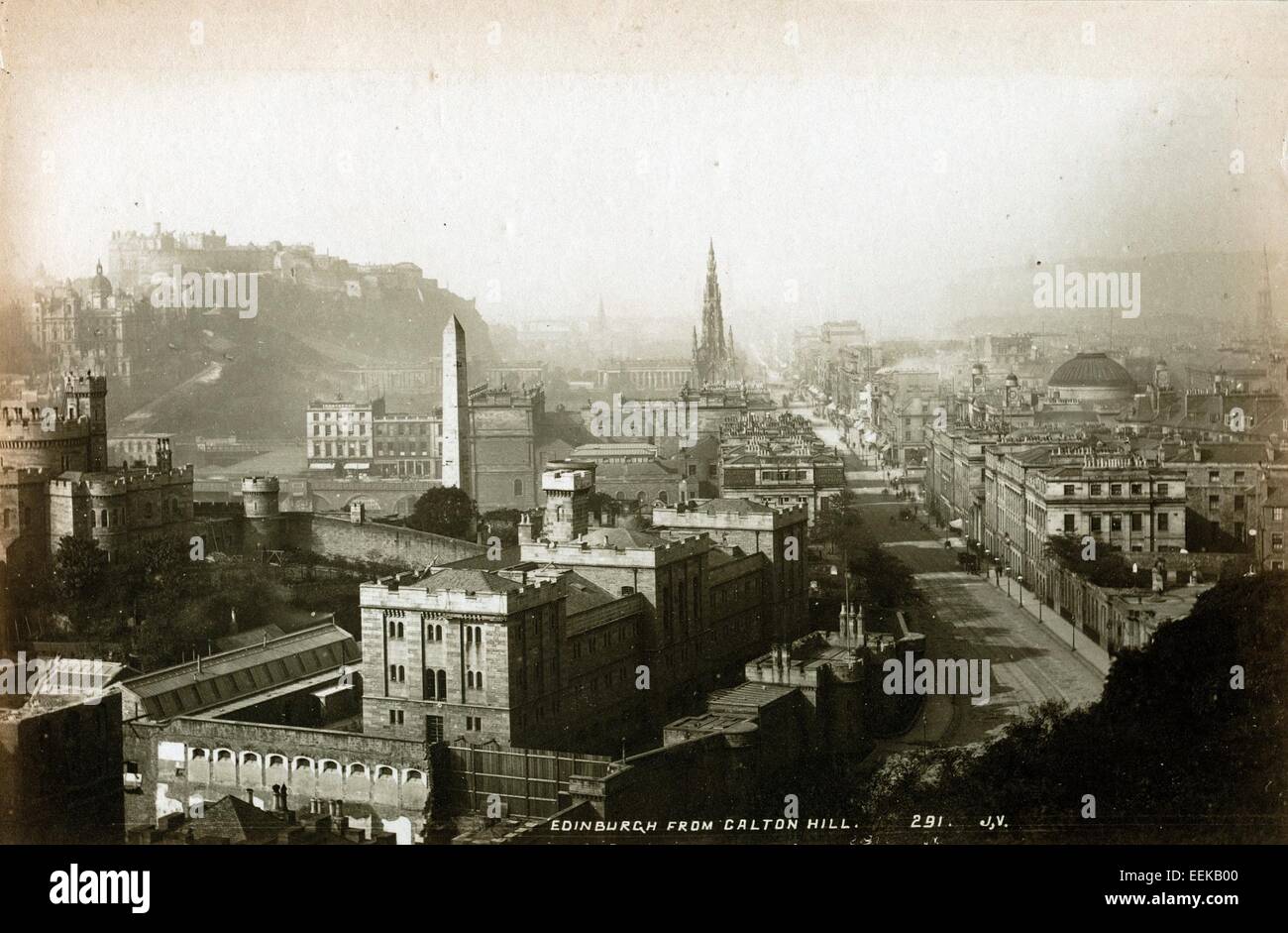 Da Edimburgo Calton Hill, CA 1890, da James Valentine Foto Stock