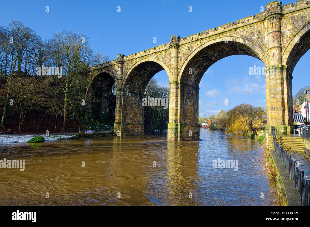 Knaresborough in North Yorkshire Foto Stock