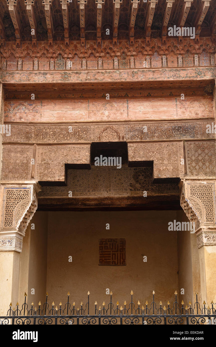 Dettaglio della porta. Marrakech. Il Marocco. Il Nord Africa. Africa Foto Stock
