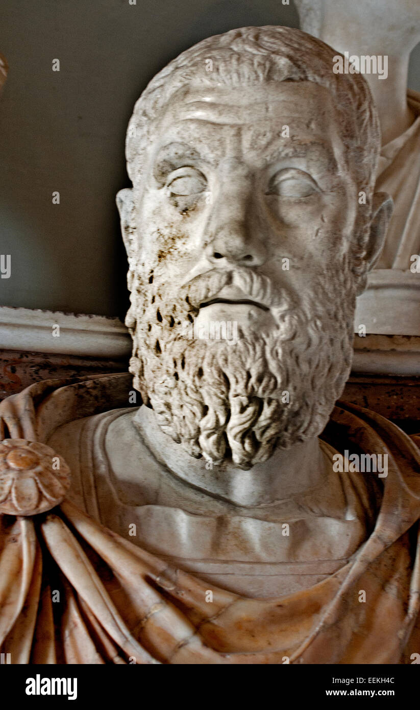 Macrinus ( Marcus Opellius Macrinus Severus Augustus 165 - 218 Imperatore Romano da 217 a 218. Roma Museo Capitolino Italia Italiano Foto Stock