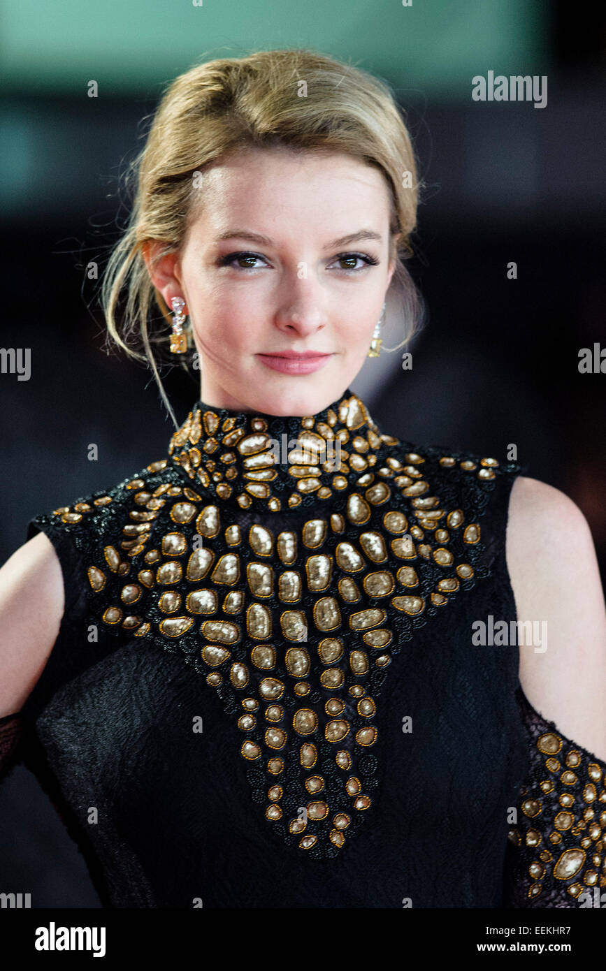 Dakota Blue Richards assiste il Regno Unito Premiere di MORTDECAI su 19/01/2015 all'Empire Leicester Square, Londra. Foto di Julie Edwards Foto Stock