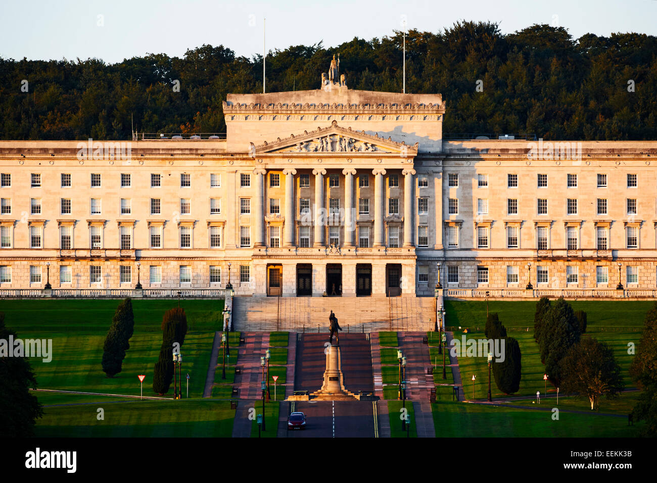Stormont agli edifici del Parlamento la sede del governo locale in Irlanda del Nord Foto Stock