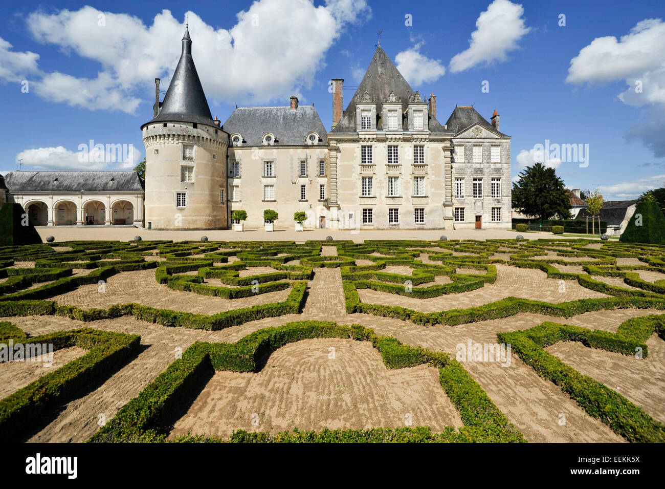 Castello di Azay le Ferron, Indre-et-Loire, Valle della Loira, Centro, Francia Foto Stock
