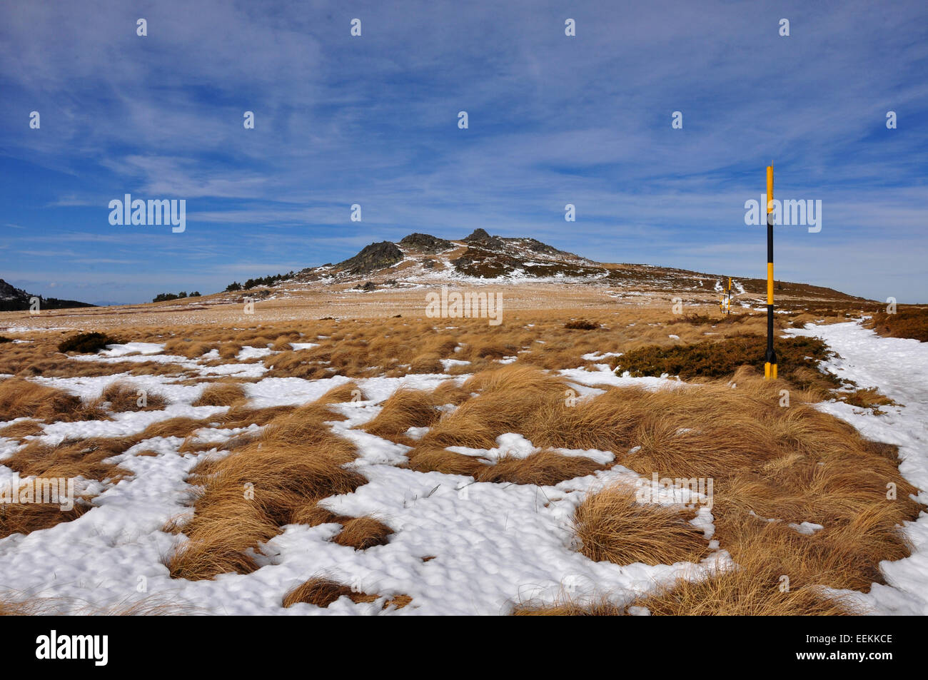 Escursione in montagna Vitosha, parco nazionale della Bulgaria Foto Stock