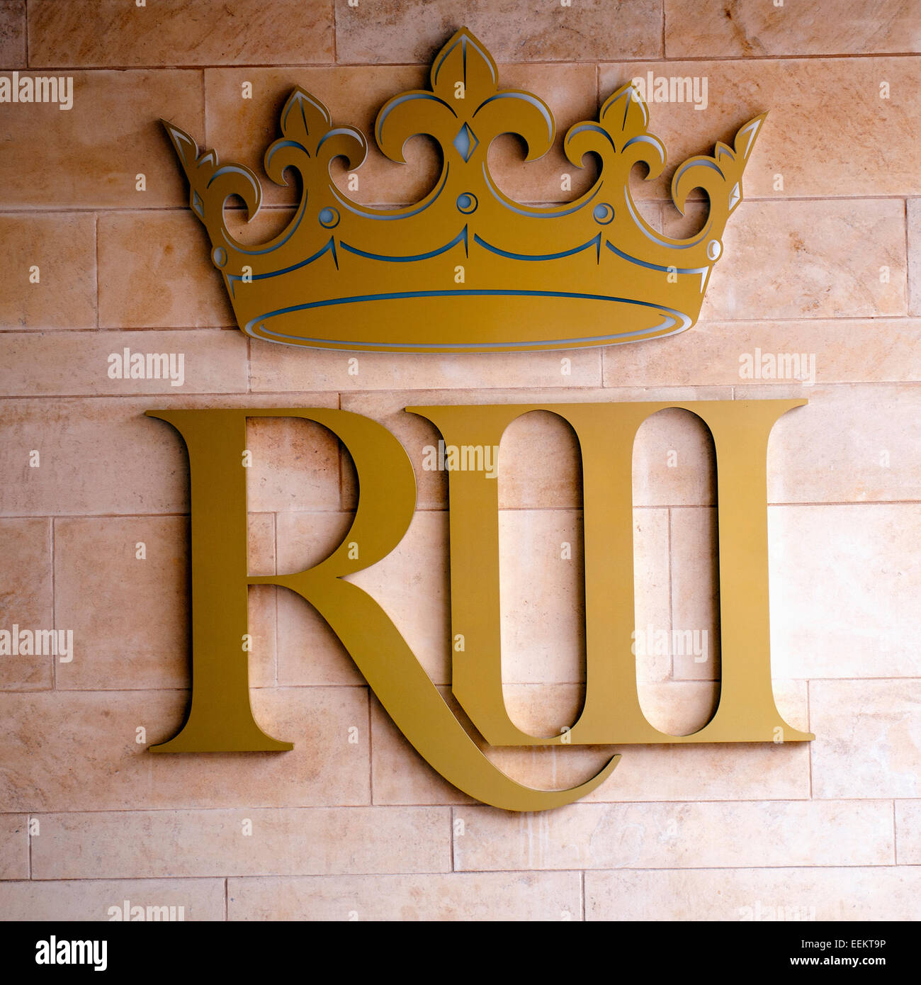 Re Richard III firmare all'entrata del Centro Visitatori di Leicester City Foto Stock